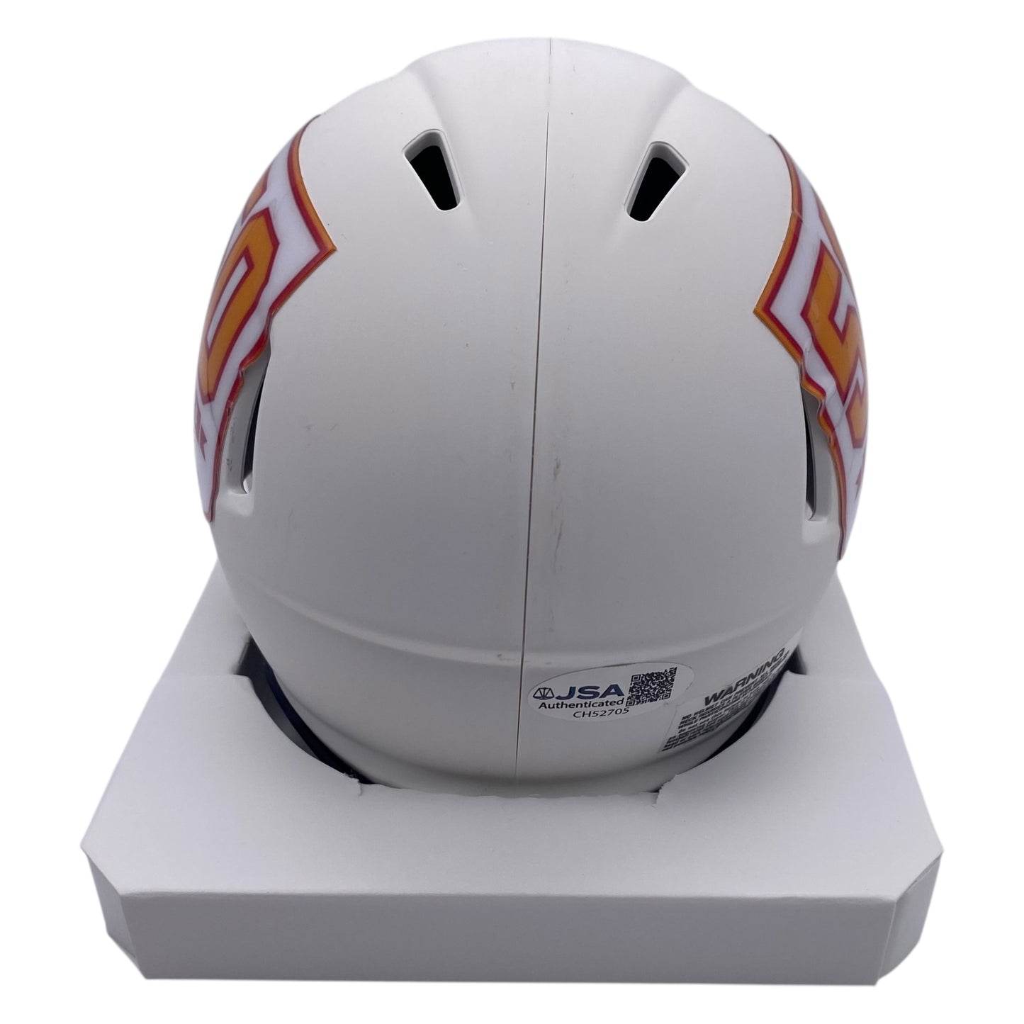 Mike Alstott Signed Tampa Bay Buccaneers 50th Anniversary Alternate Speed Mini Helmet