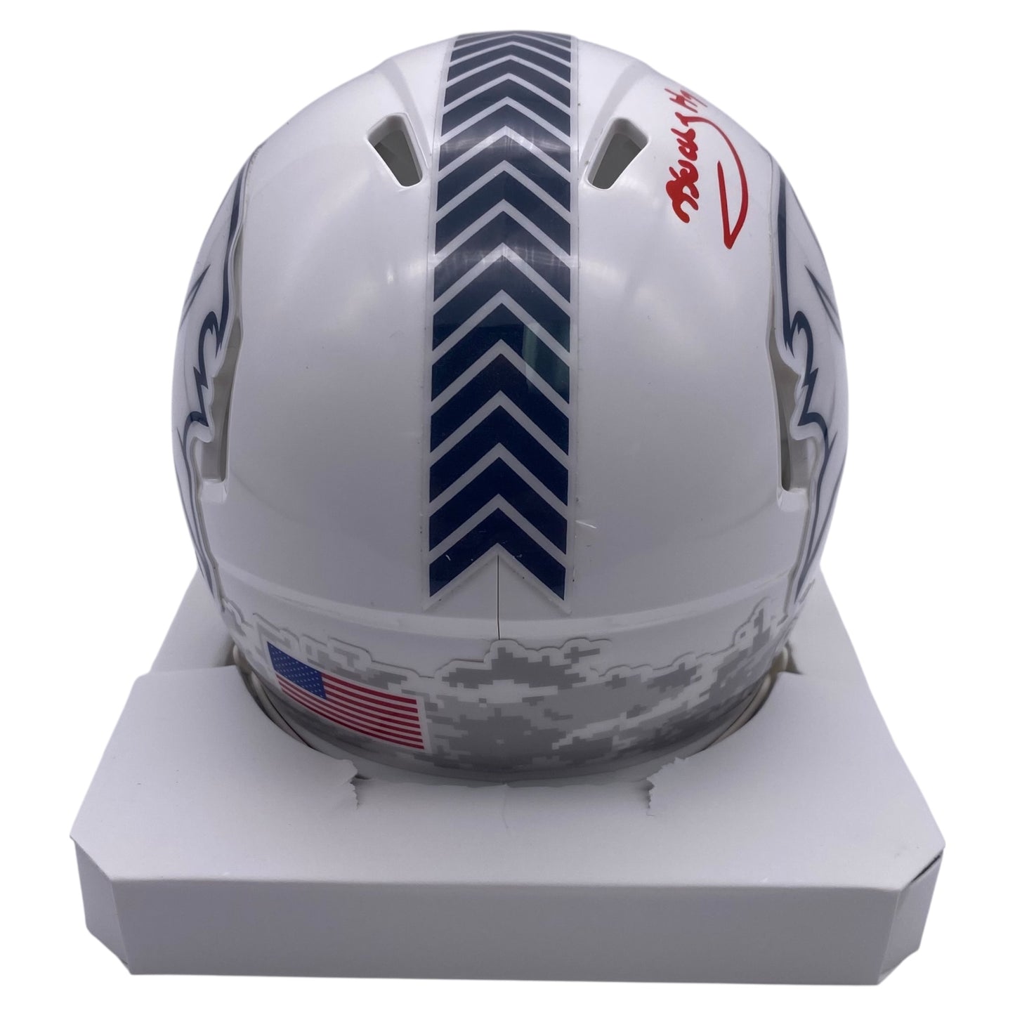 Bucky Irving Signed Tampa Bay Buccaneers 2024 Salute to Service Alternate Speed Mini Helmet