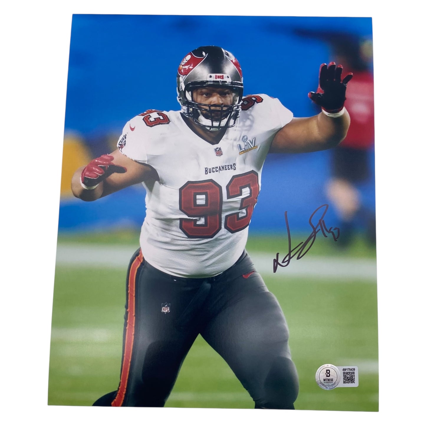 Ndamukong Suh Signed Tampa Bay Buccaneers 8x10 Photo