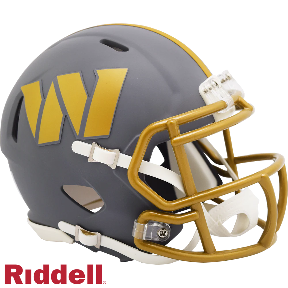 Jacory Croskey-Merritt Signed Washington Commanders Slate Alternate Speed Mini Helmet