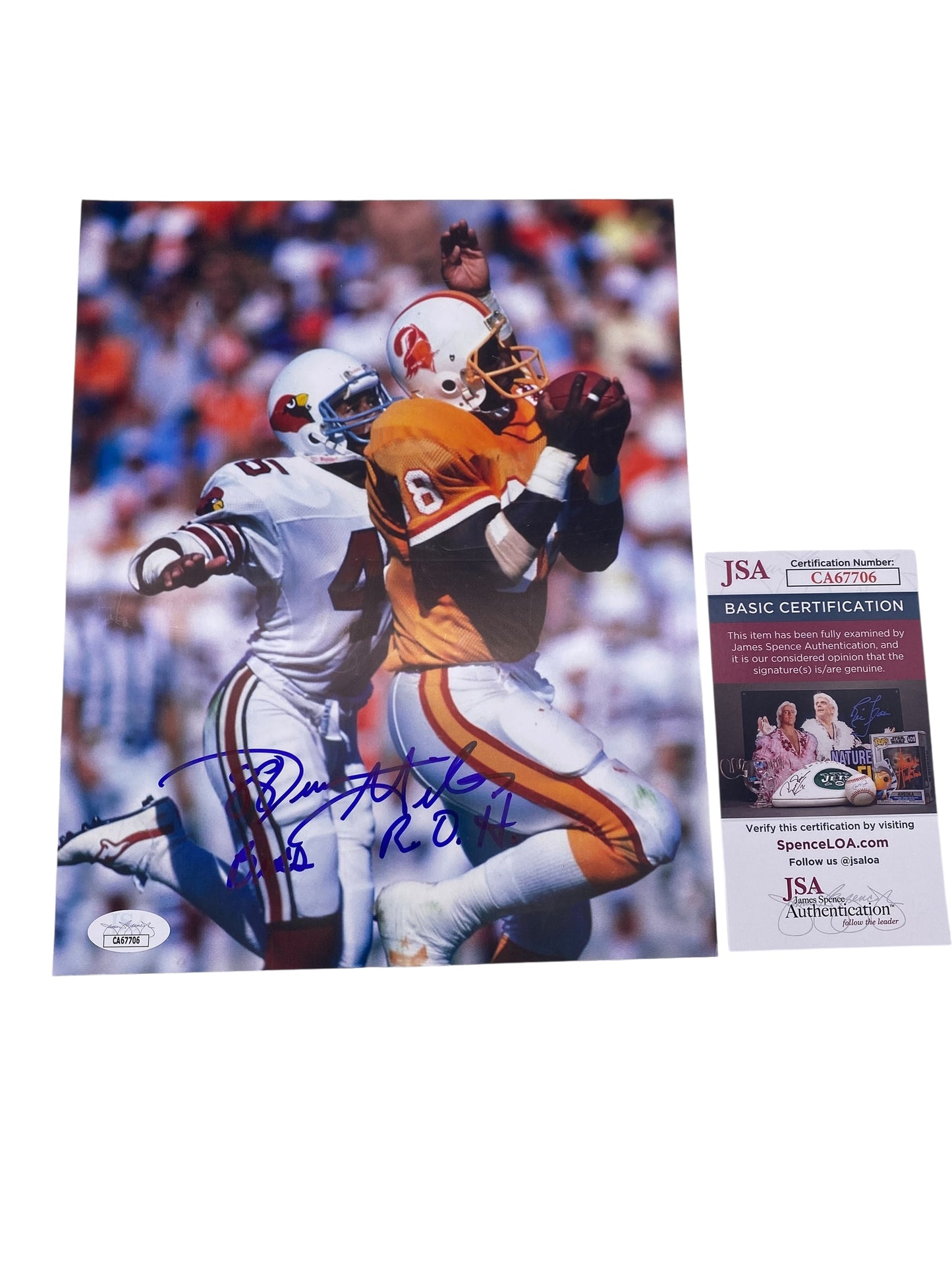 Jimmie Giles Signed Tampa Bay Buccaneers 8x10 Photo