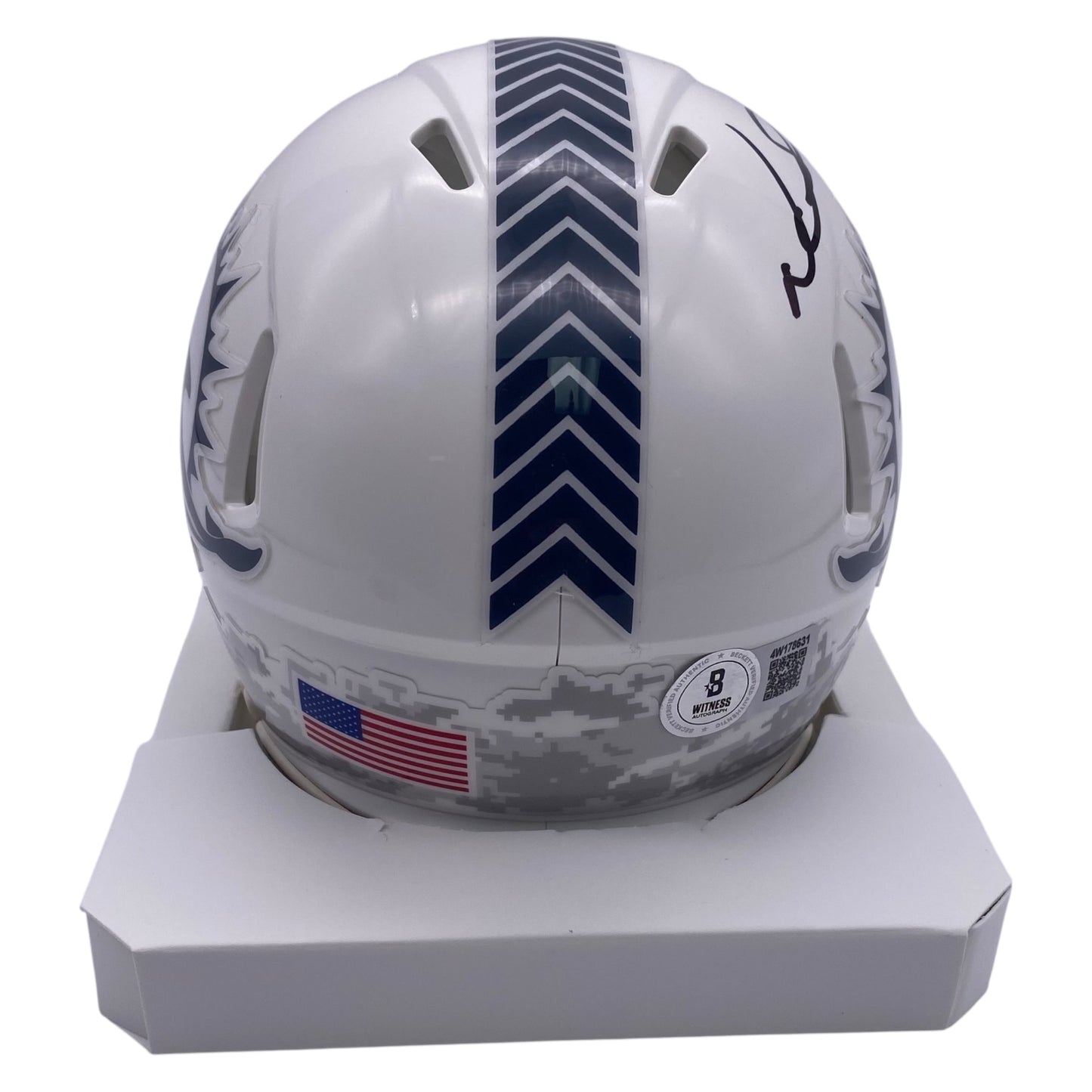 Ndamukong Suh Signed Miami Dolphins Salute to Service 2024 Alternate Speed Mini Helmet