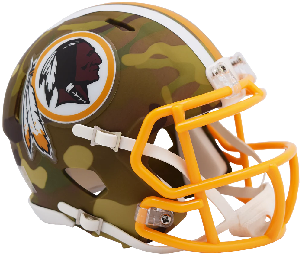 Jacory Croskey-Merritt Signed Washington Redskins Commanders Camo Alternate Speed Mini Helmet