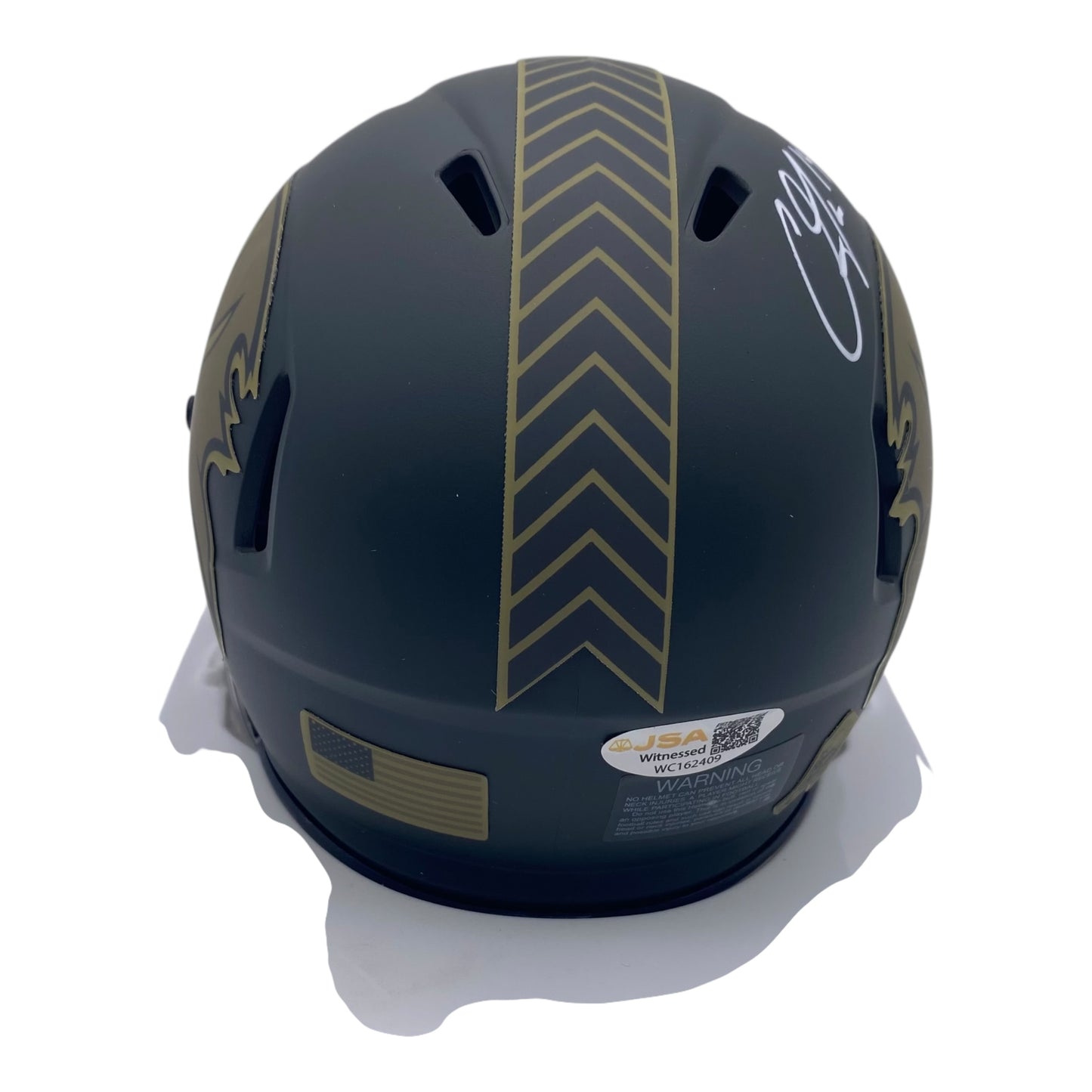 Chris Godwin Signed Tampa Bay Buccaneers 2025 Salute to Service Alternate Speed Mini Helmet