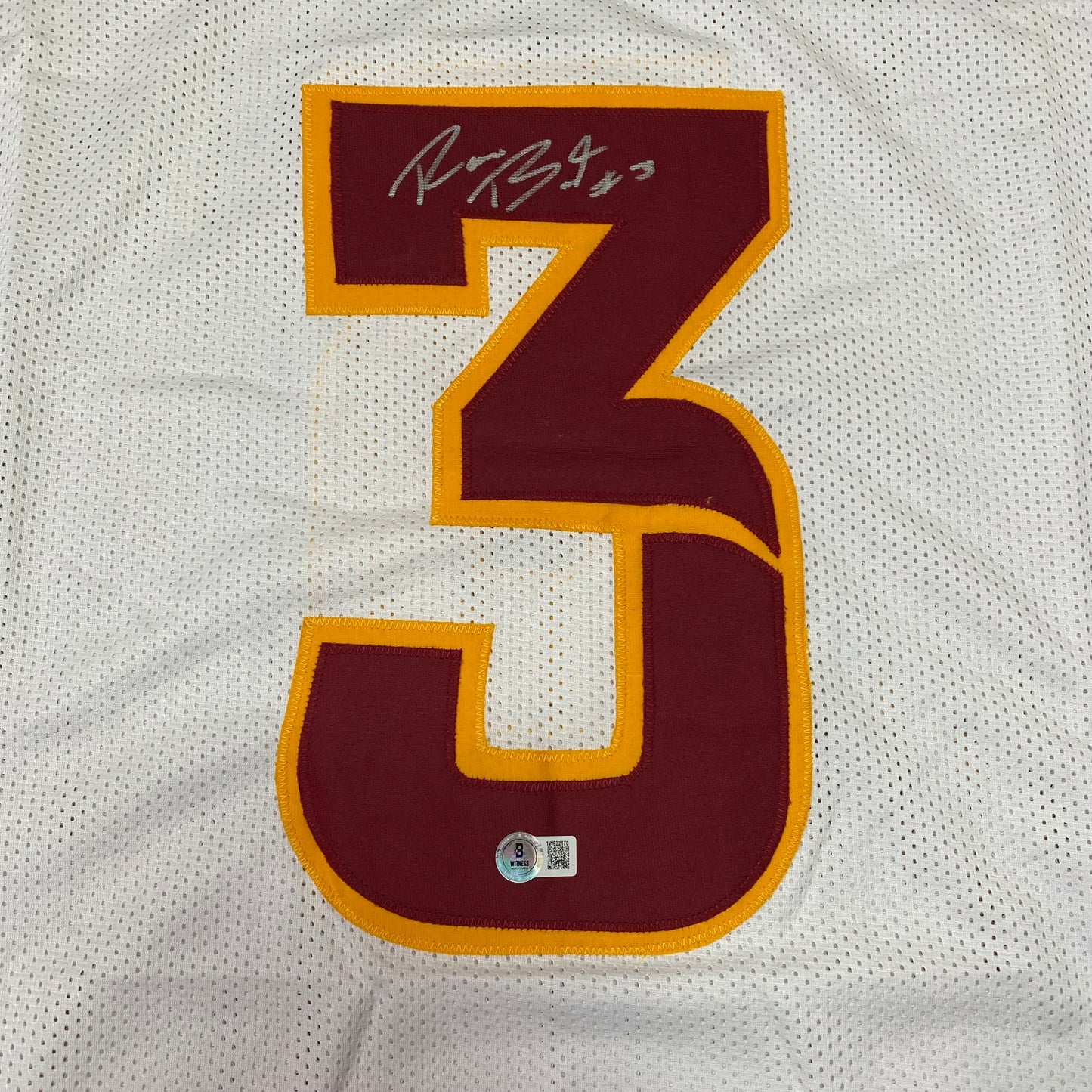 Rocco Becht Signed White #3 Stitched Jersey - Iowa State Cyclones Style