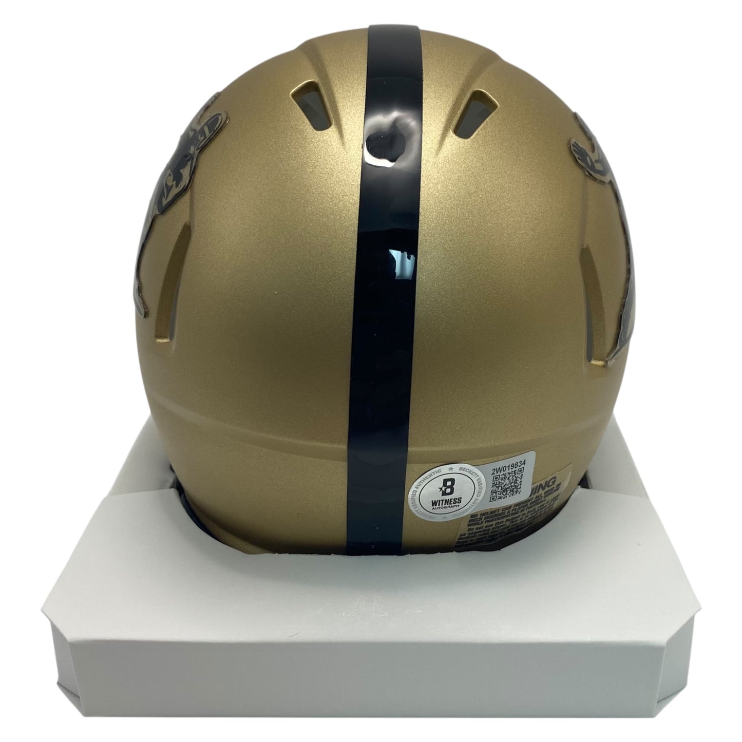 Danny Wuerffel 96 Heisman Signed Gold Heisman Trophy Mini Helmet Gators QB