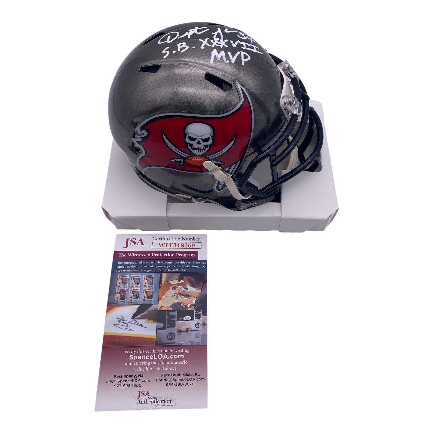 Dexter Jackson Signed Tampa Bay Buccaneers Mini Helmet