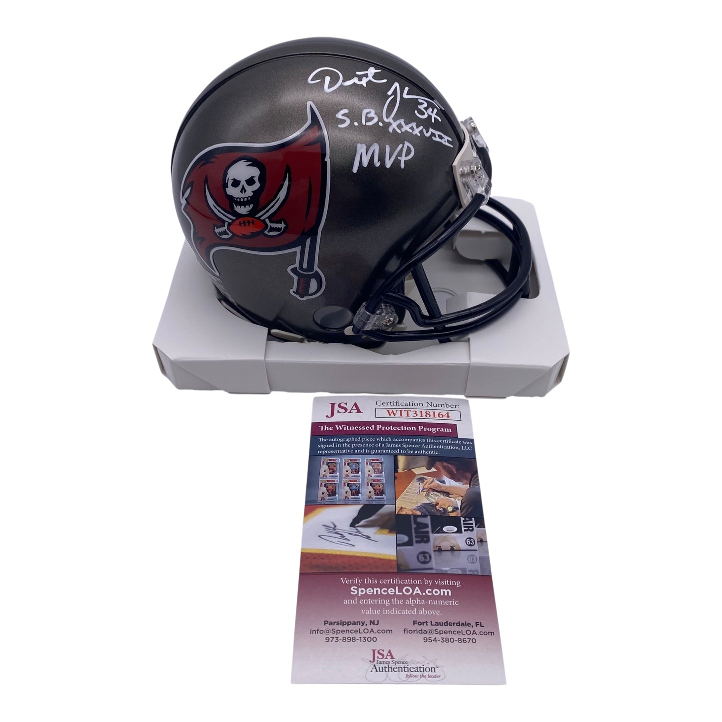 Dexter Jackson Signed Tampa Bay Buccaneers Mini Helmet