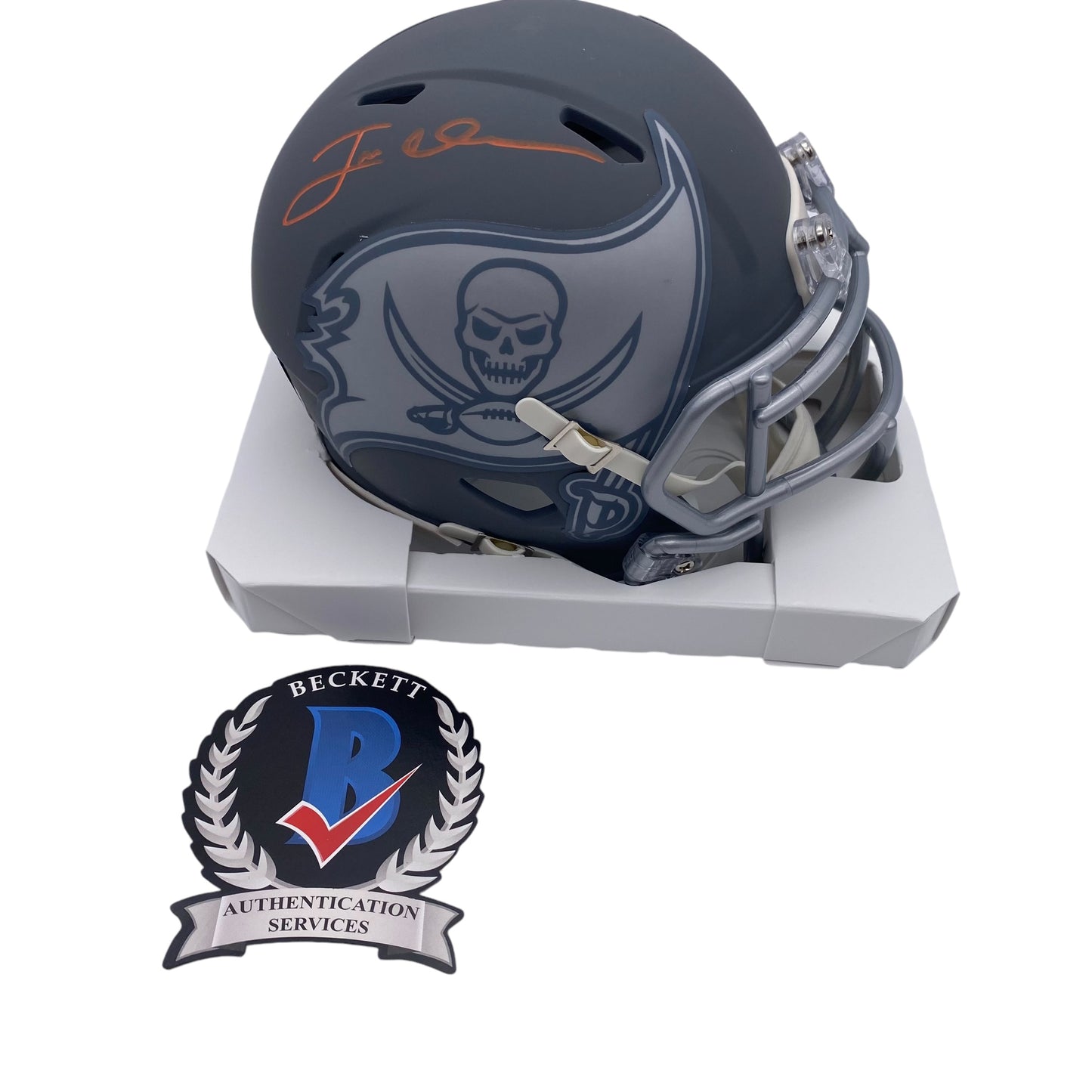 Coach Jon Gruden Signed Tampa Bay Buccaneers Slate Mini Helmet