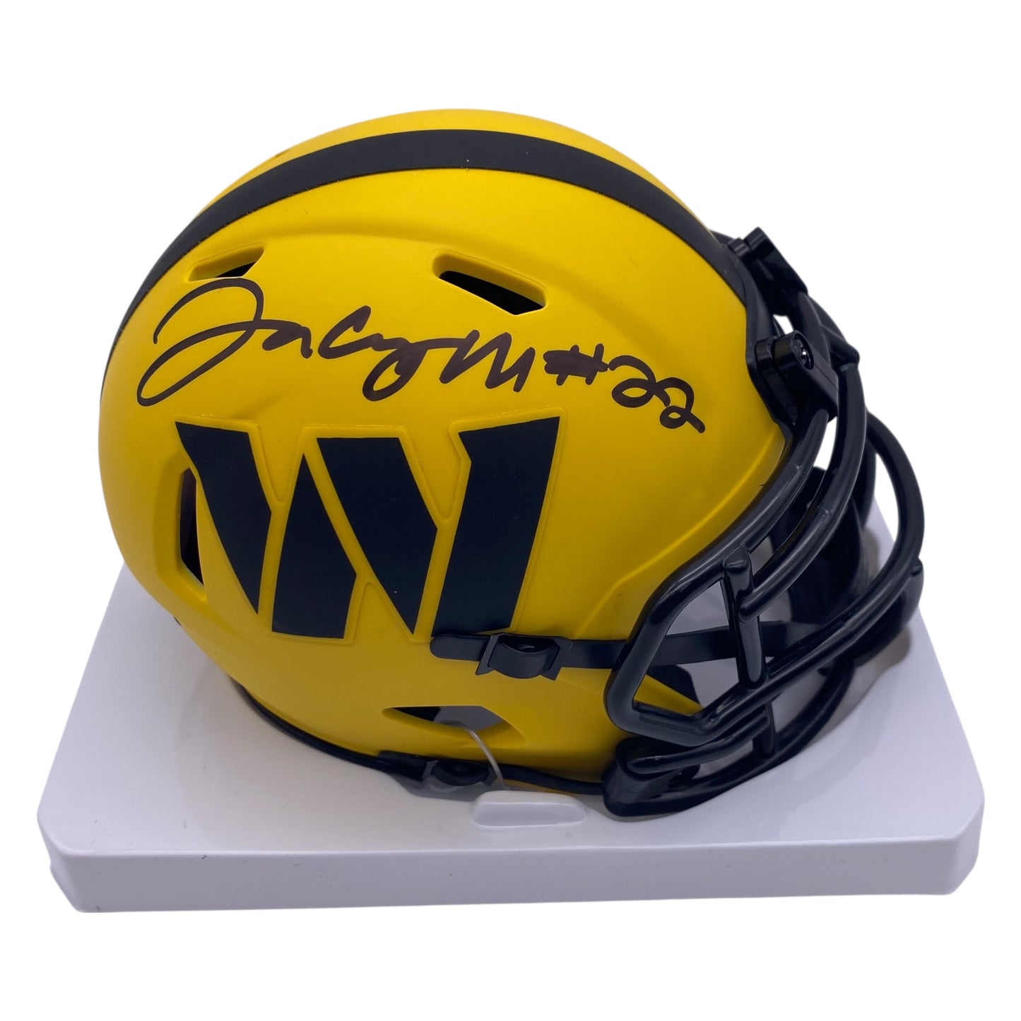 Jacory Croskey-Merritt Signed Washington Commanders Rave Alternate Speed Mini Helmet