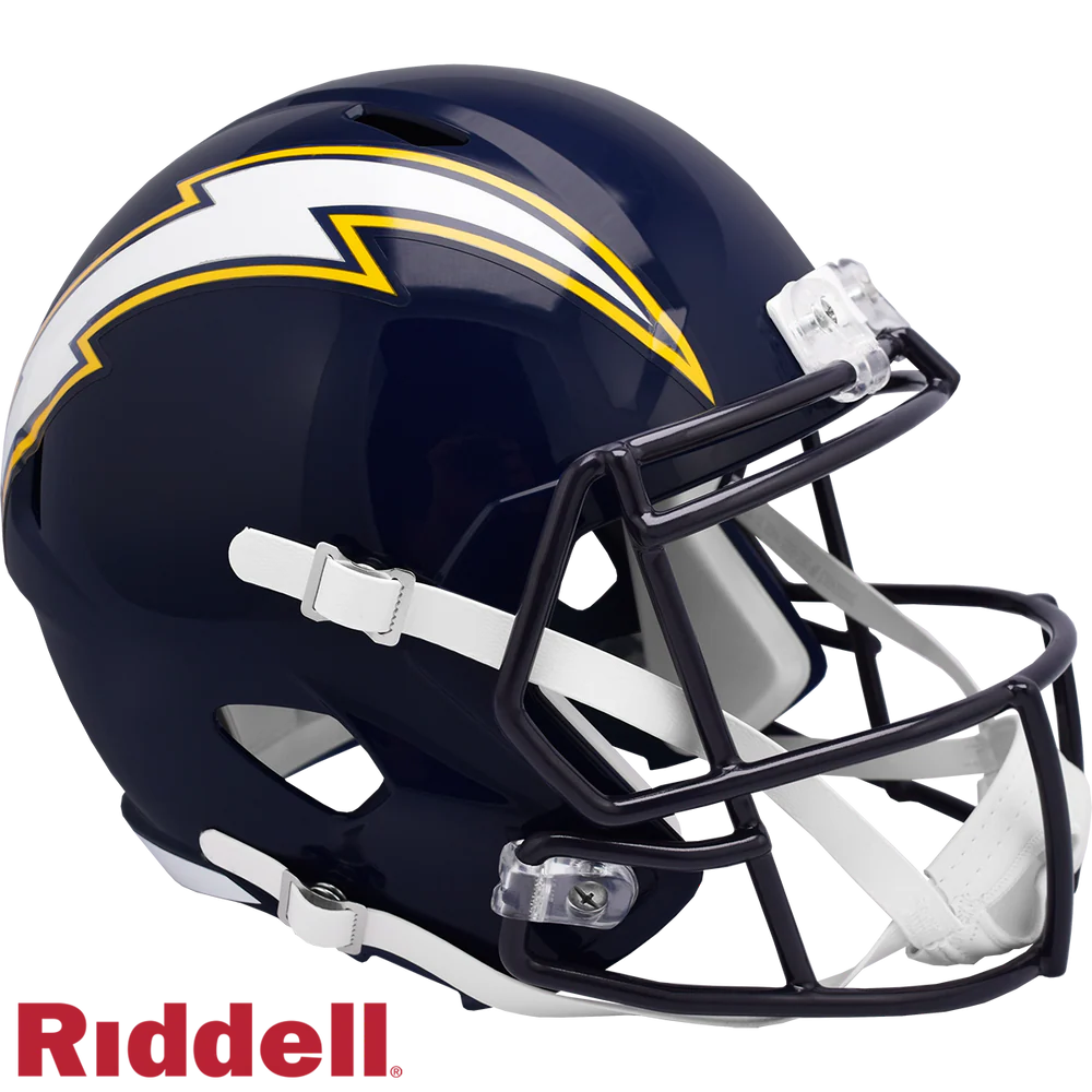 Ladd McConkey Signed Los Angeles Chargers 1988-2006 Alternate Speed Authentic Full Size Football Helmet