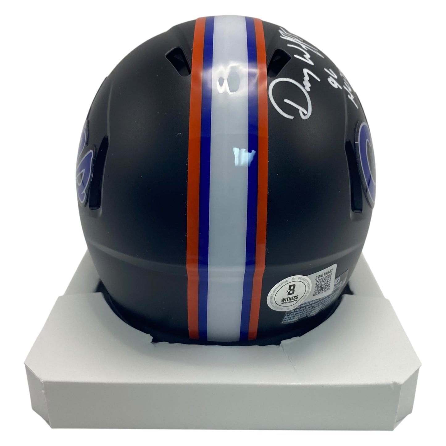 Danny Wuerffel 96 Heiman Signed Florida Gators Black Speed Mini Helmet