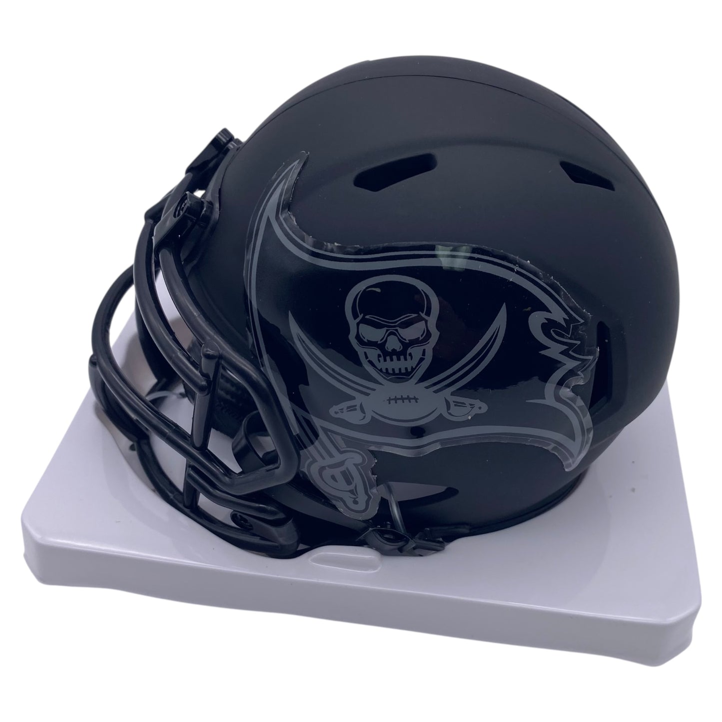 Bucky Irving Signed Tampa Bay Buccaneers Blackout Speed Mini Helmet