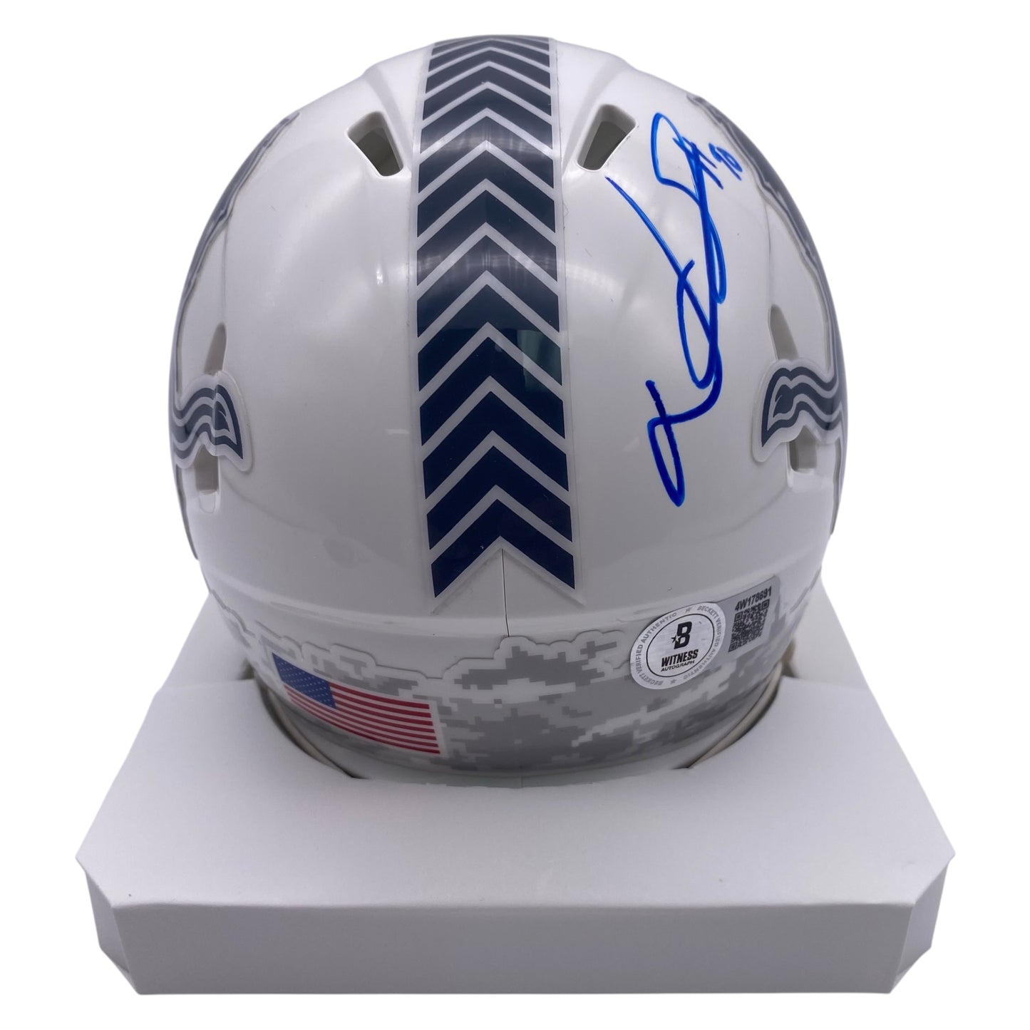 Ndamukong Suh Signed Detroit Lions Salute to Service 2024 Alternate Speed Mini Helmet
