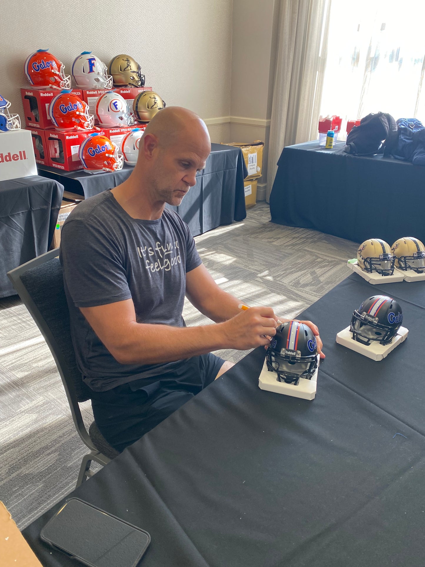 Danny Wuerffel 96 Heiman Signed Florida Gators Black Speed Mini Helmet