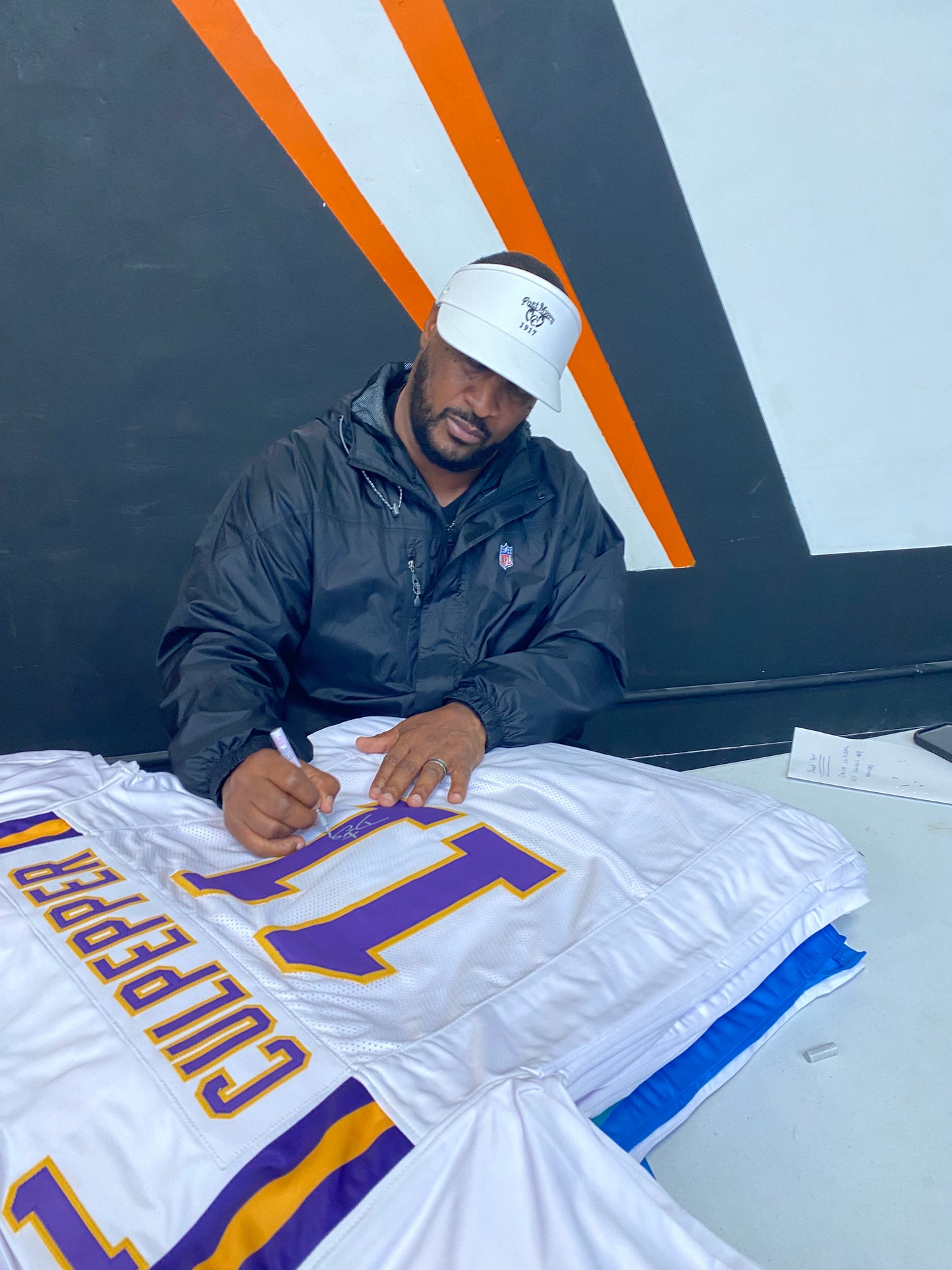 Daunte Culpepper signed White #11 stitched jersey - Minnesota Vikings QB