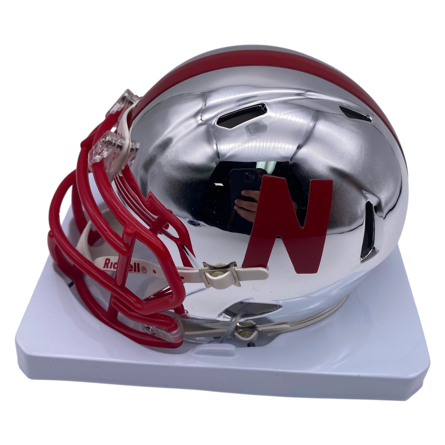 Ndamukong Suh Signed Nebraska Cornhuskers Chrome Alternate Speed Mini Helmet - Go Big Red