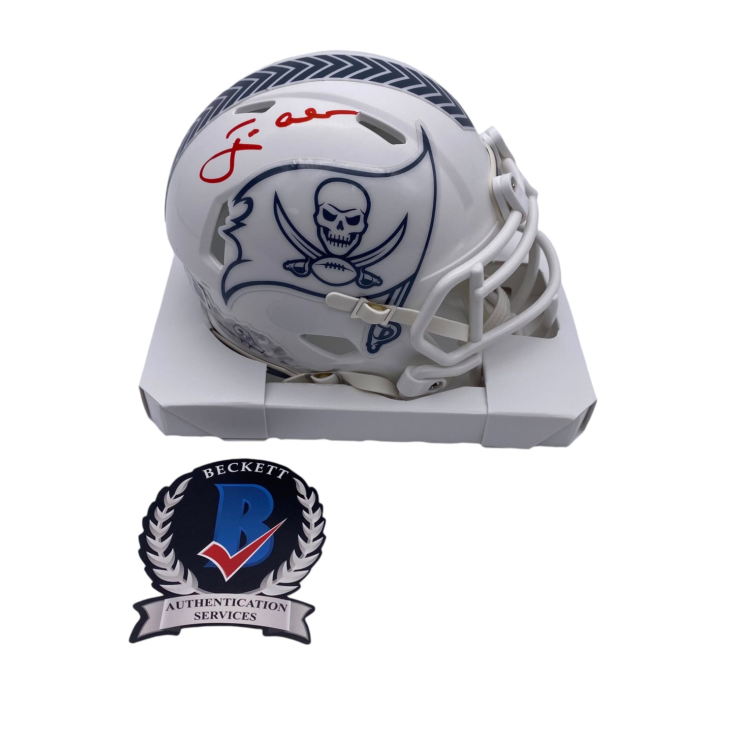 Coach Jon Gruden Signed Tampa Bay Buccaneers Salute to Service Mini Helmet