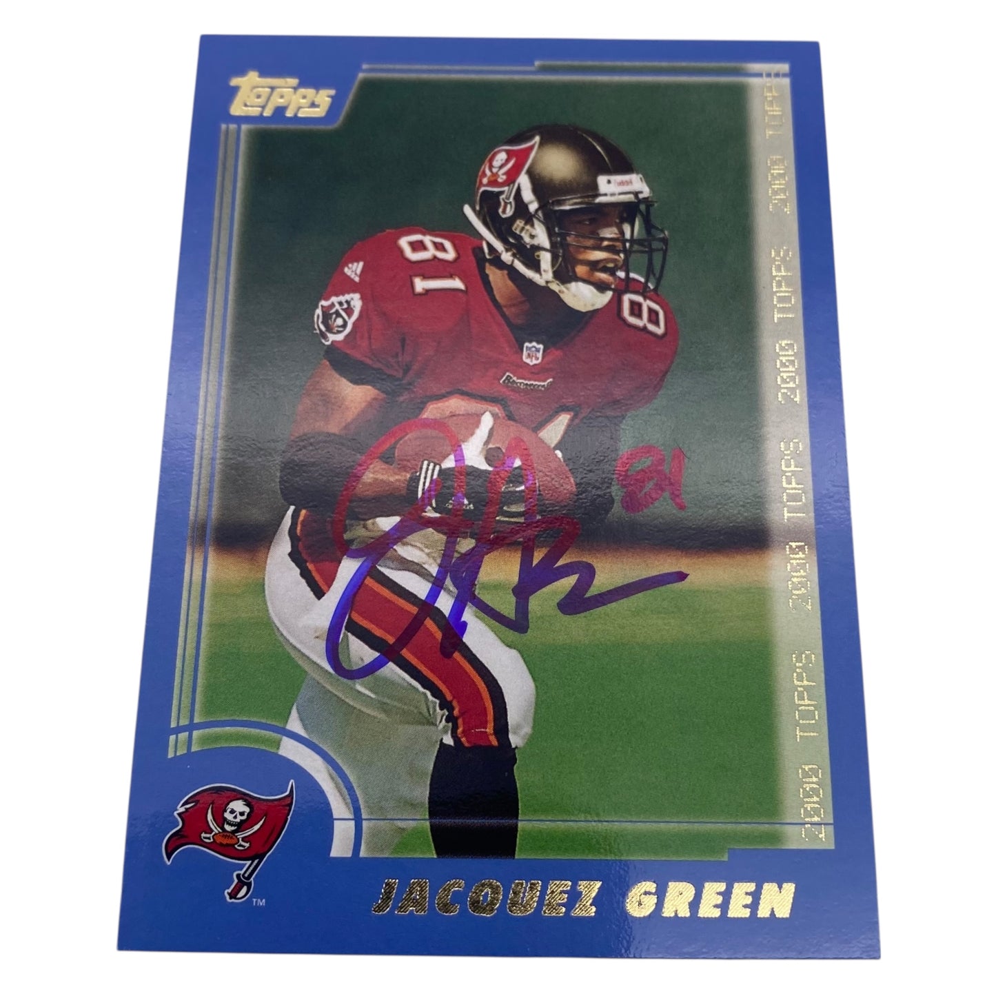 Jacquez Green Signed Tampa Bay Bucs Trading Card
