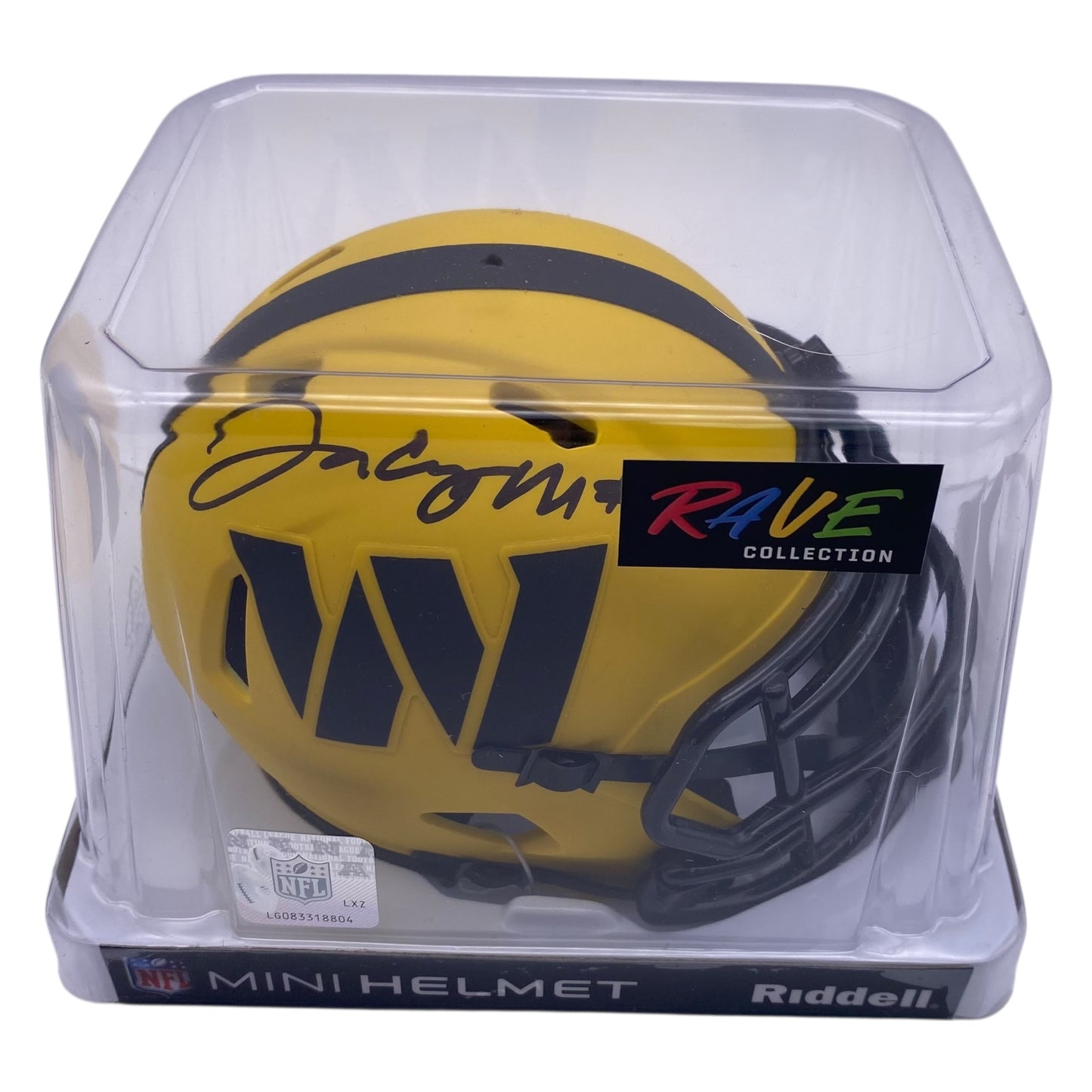 Jacory Croskey-Merritt Signed Washington Commanders Rave Alternate Speed Mini Helmet