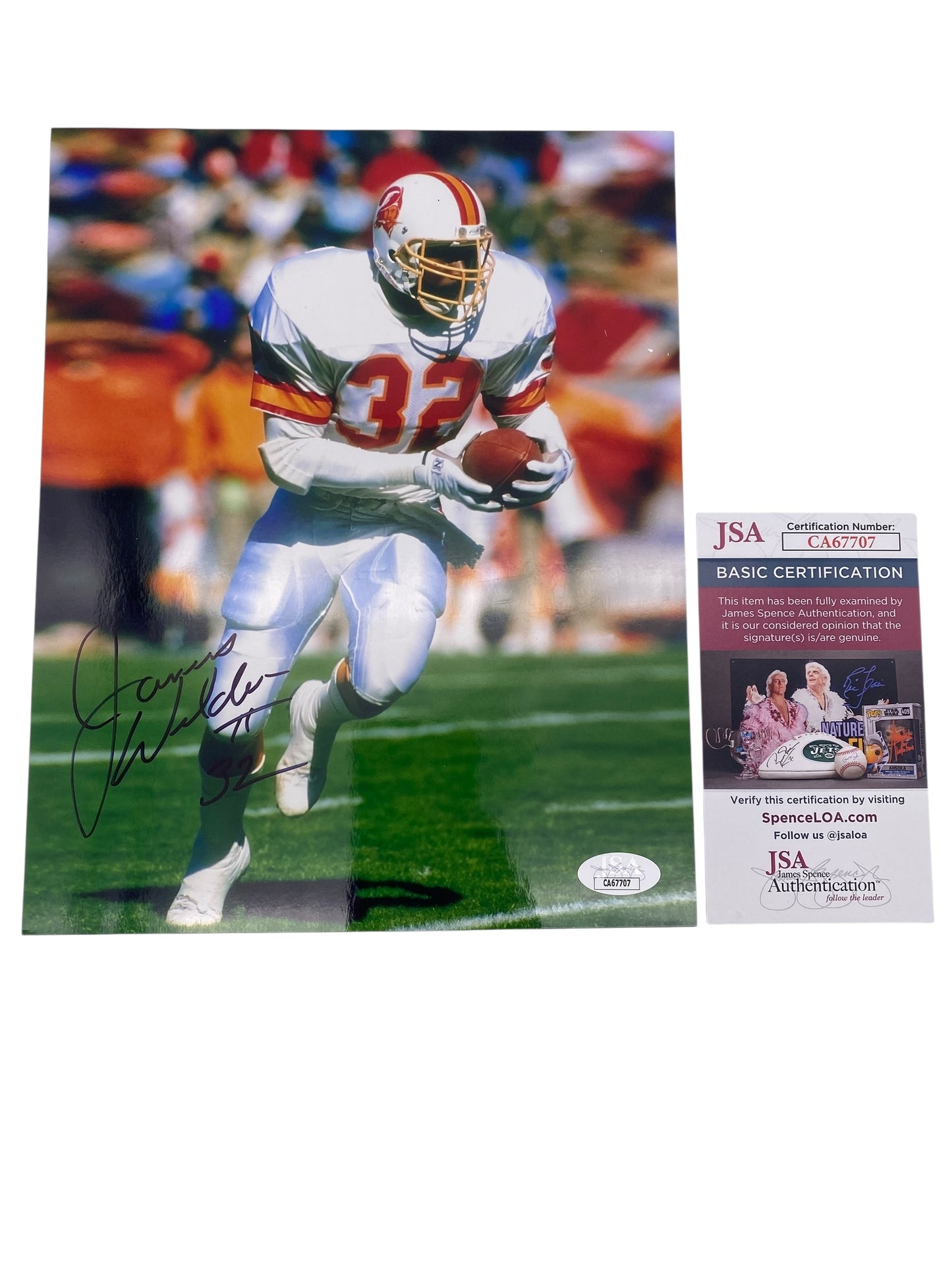 James Wilder Signed Tampa Bay Buccaneers 8x10 Photo
