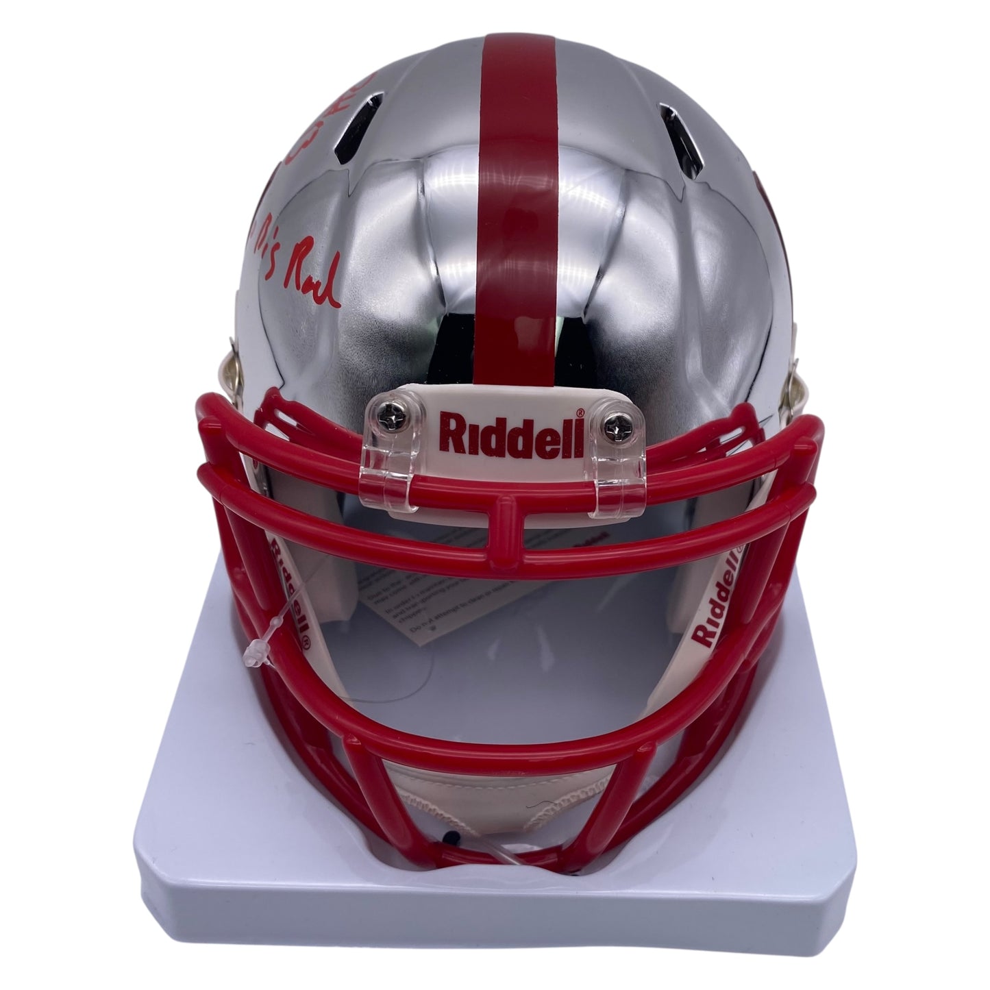 Ndamukong Suh Signed Nebraska Cornhuskers Chrome Alternate Speed Mini Helmet - Go Big Red