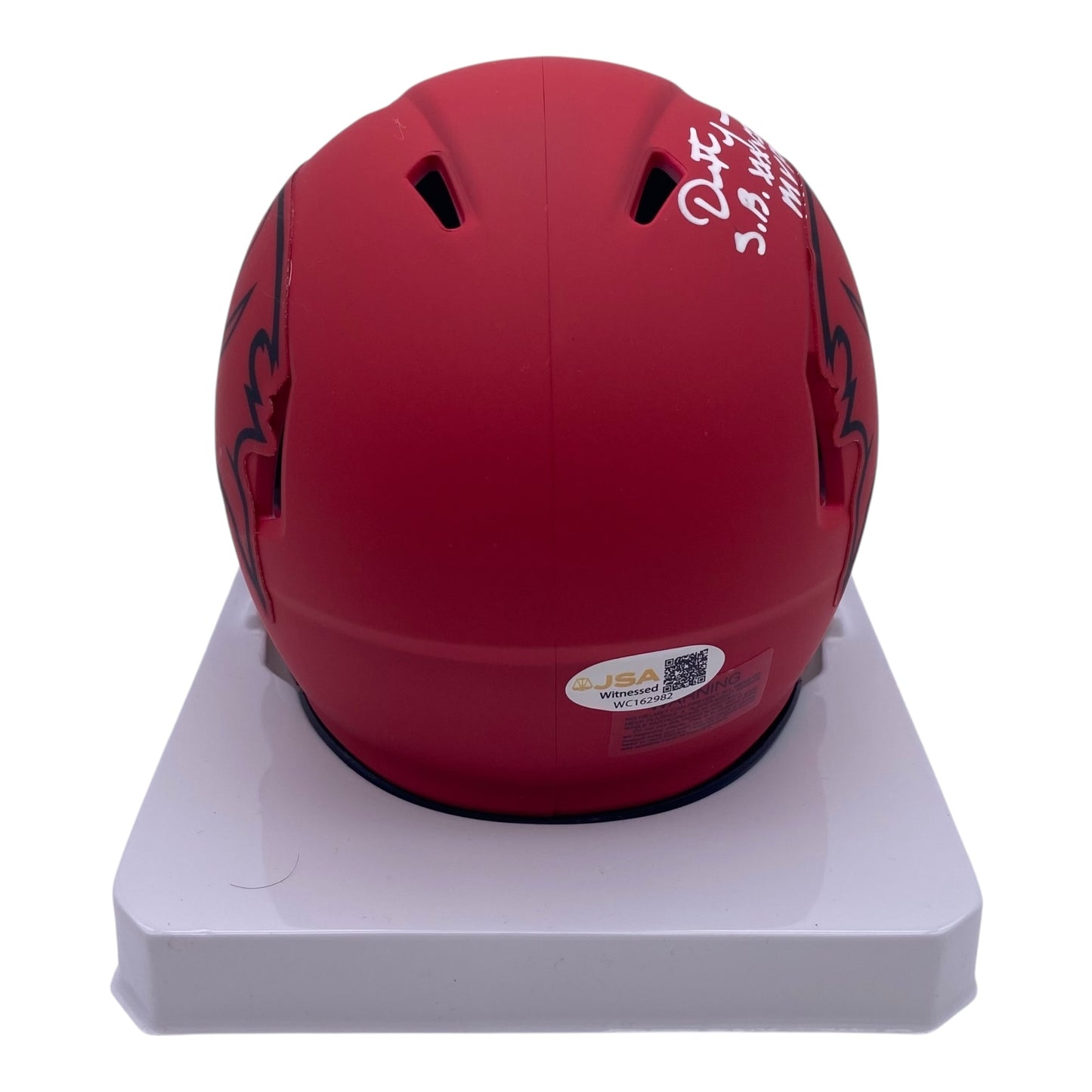 Dexter Jackson Signed Tampa Bay Buccaneers Rave Alternate Mini Helmet