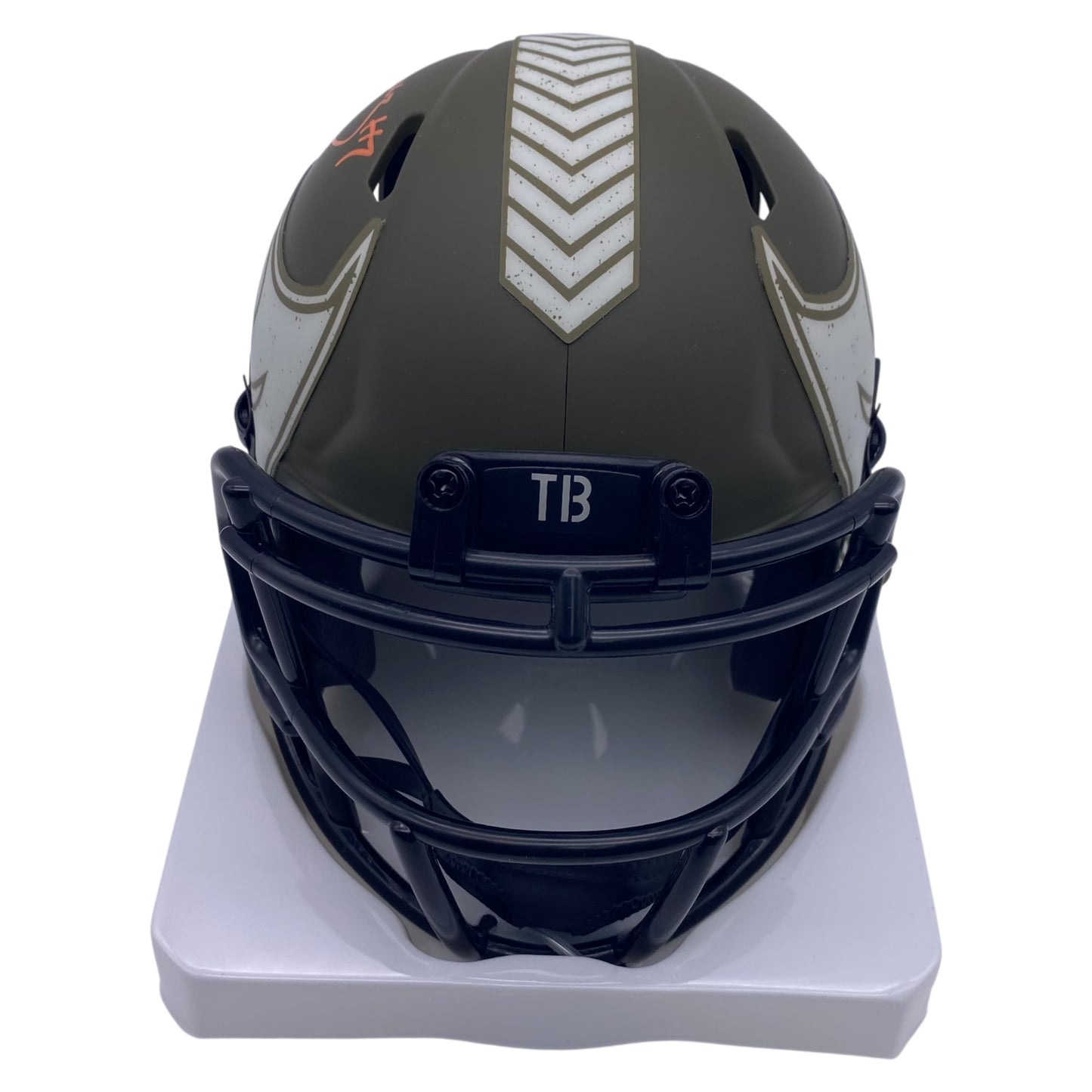 Bucky Irving Signed Tampa Bay Buccaneers 2022 Salute to Service Alternate Speed Mini Helmet