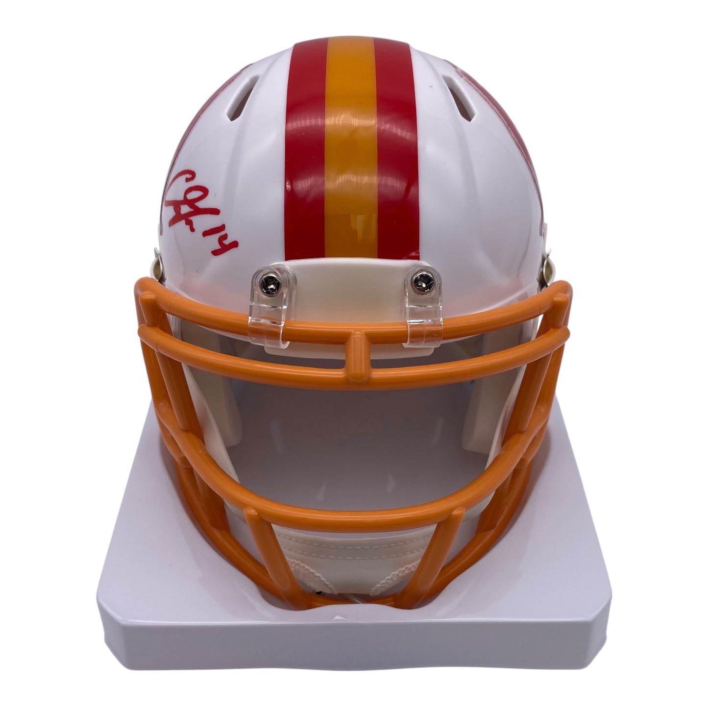 Chris Godwin Signed Tampa Bay Buccaneers Throwback Creamsicle Speed Mini Helmet