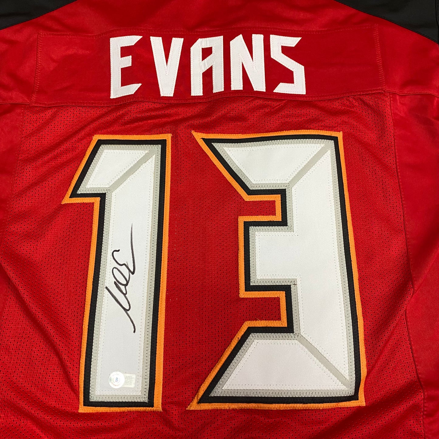 Mike Evans signed Red #13 stitched jersey - Tampa Bay Buccaneers Rookie Style