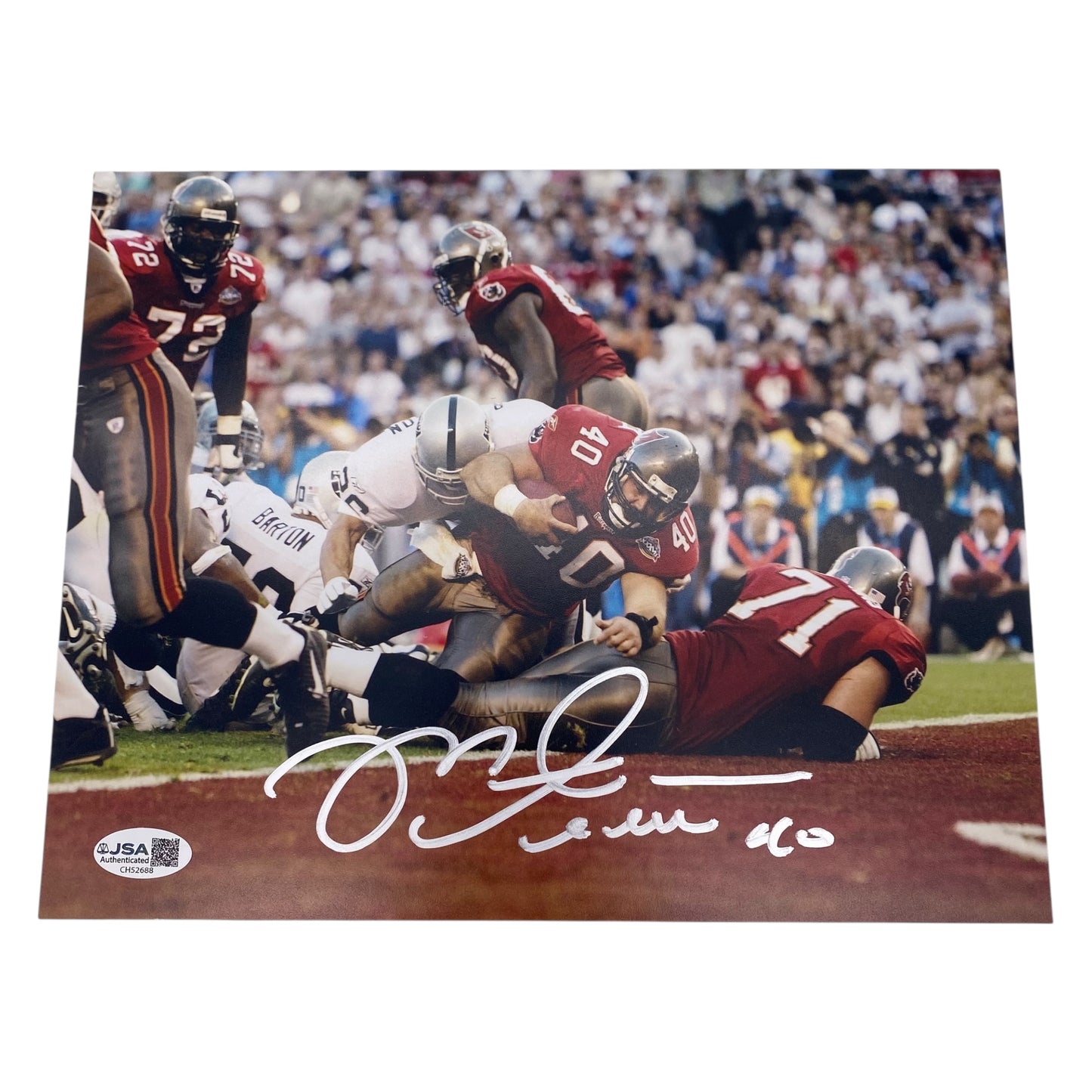 Mike Alstott Signed Tampa Bay Buccaneers 8x10 Photo