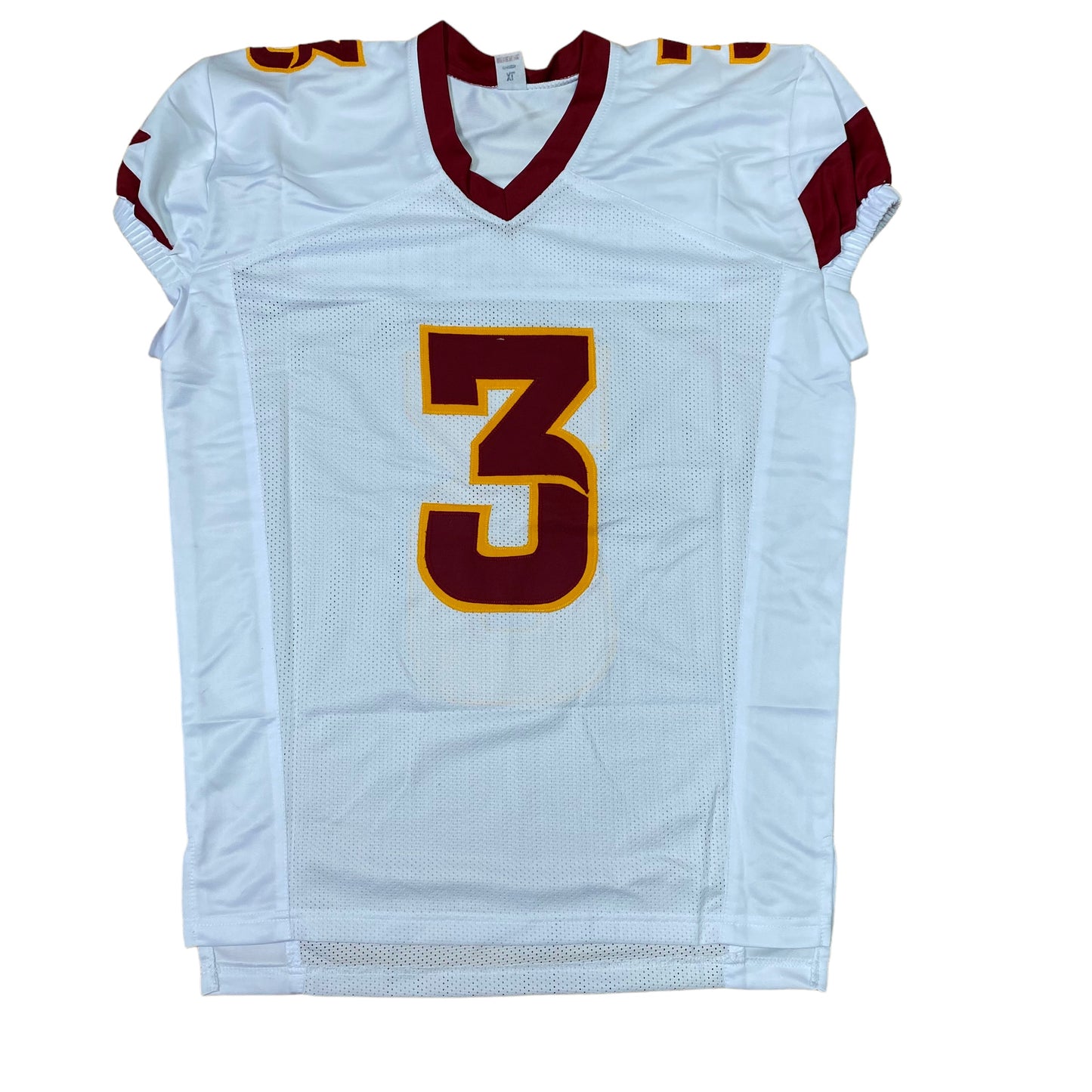 Rocco Becht Signed White #3 Stitched Jersey - Iowa State Cyclones Style