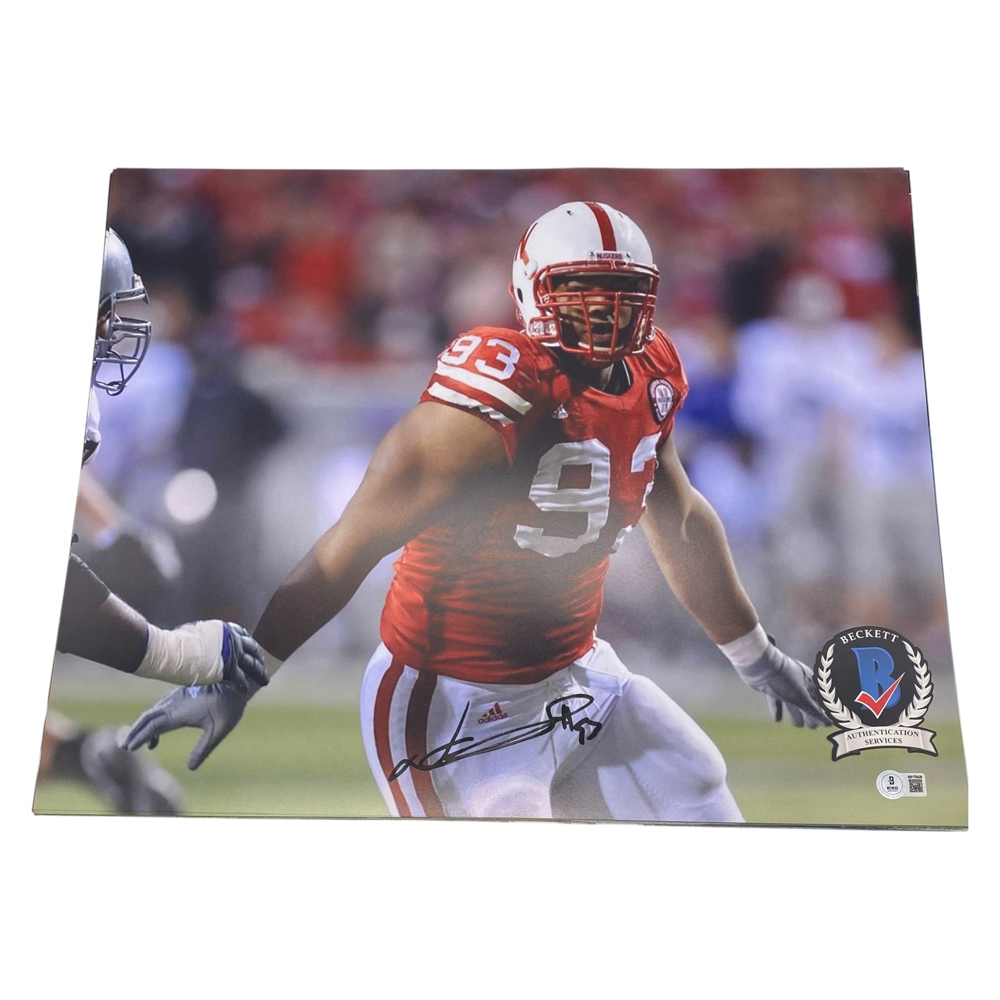 Ndamukong Suh Signed Nebraska Cornhuskers 16x20 Photo