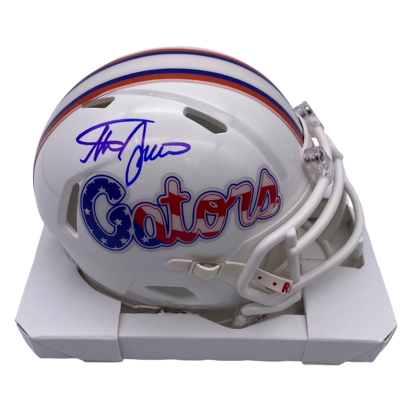 Steve Spurrier Signed Florida Gators Mini Speed Football Helmet