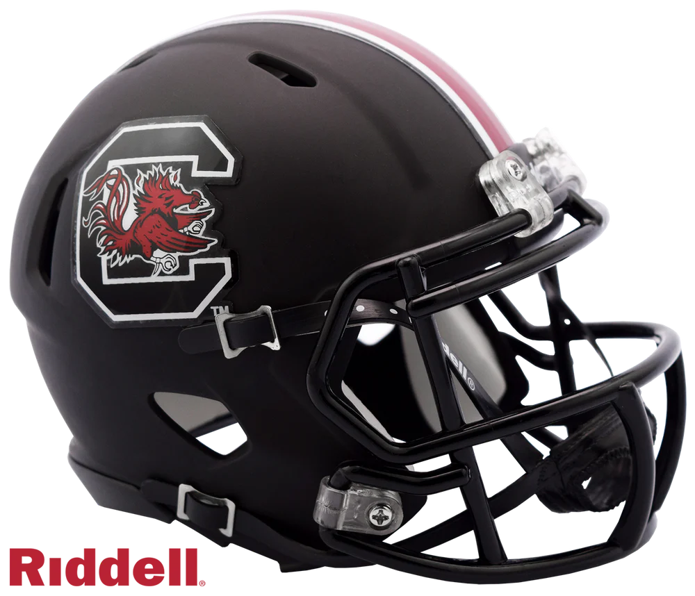Steve Spurrier Signed South Carolina Gamecocks Black Mini Football Helmet