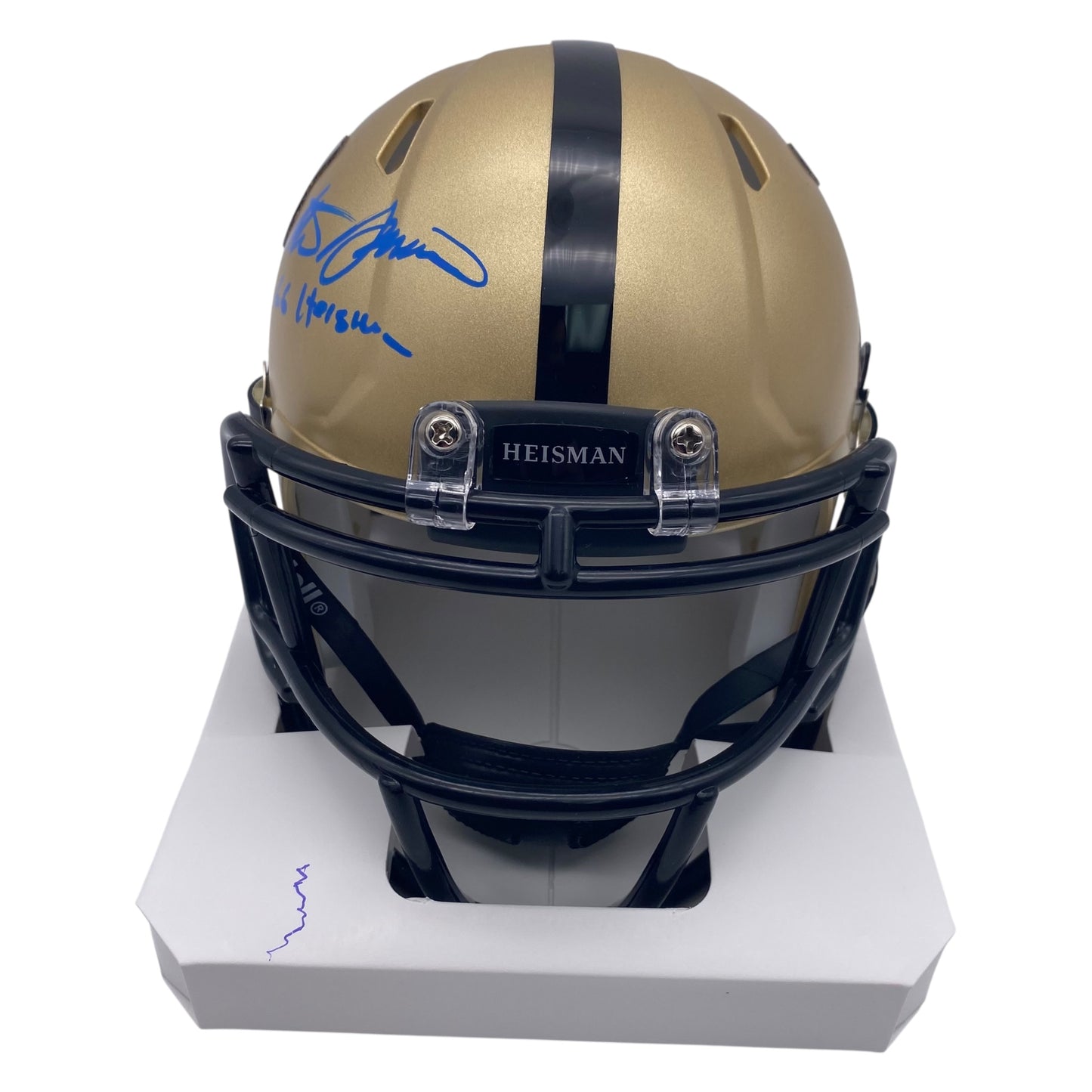 Steve Spurrier Signed Heisman Trophy Florida Gators Mini Speed Football Helmet