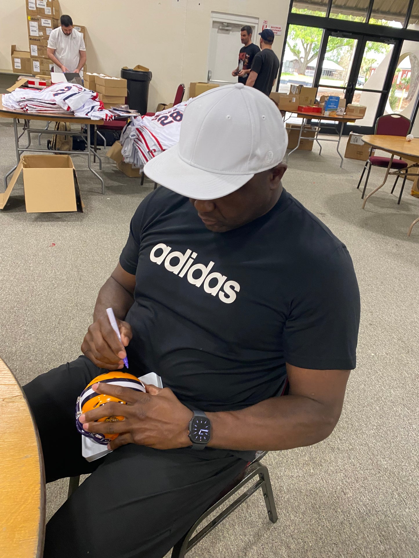 Anthony Booger McFarland Signed LSU Tigers Mini Speed Football Helmet