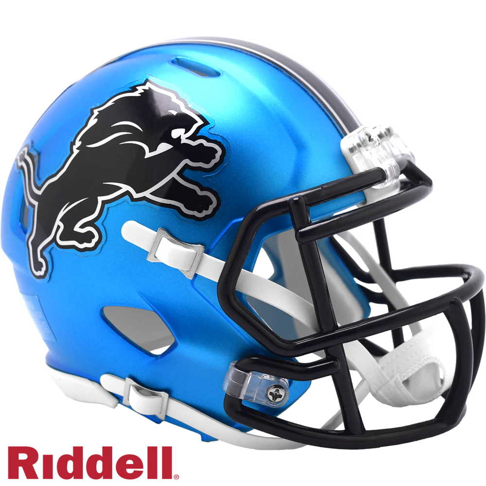 Ndamukong Suh Signed Detroit Lions Blue 2024 Alternate Speed Mini Helmet