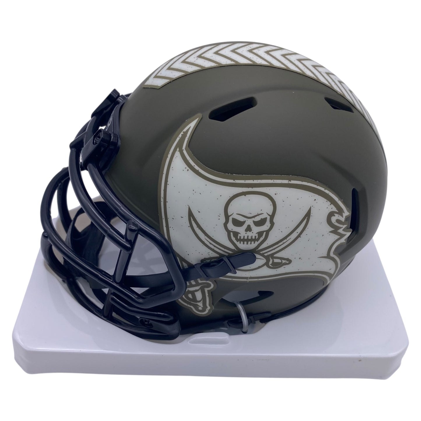 Bucky Irving Signed Tampa Bay Buccaneers 2022 Salute to Service Alternate Speed Mini Helmet