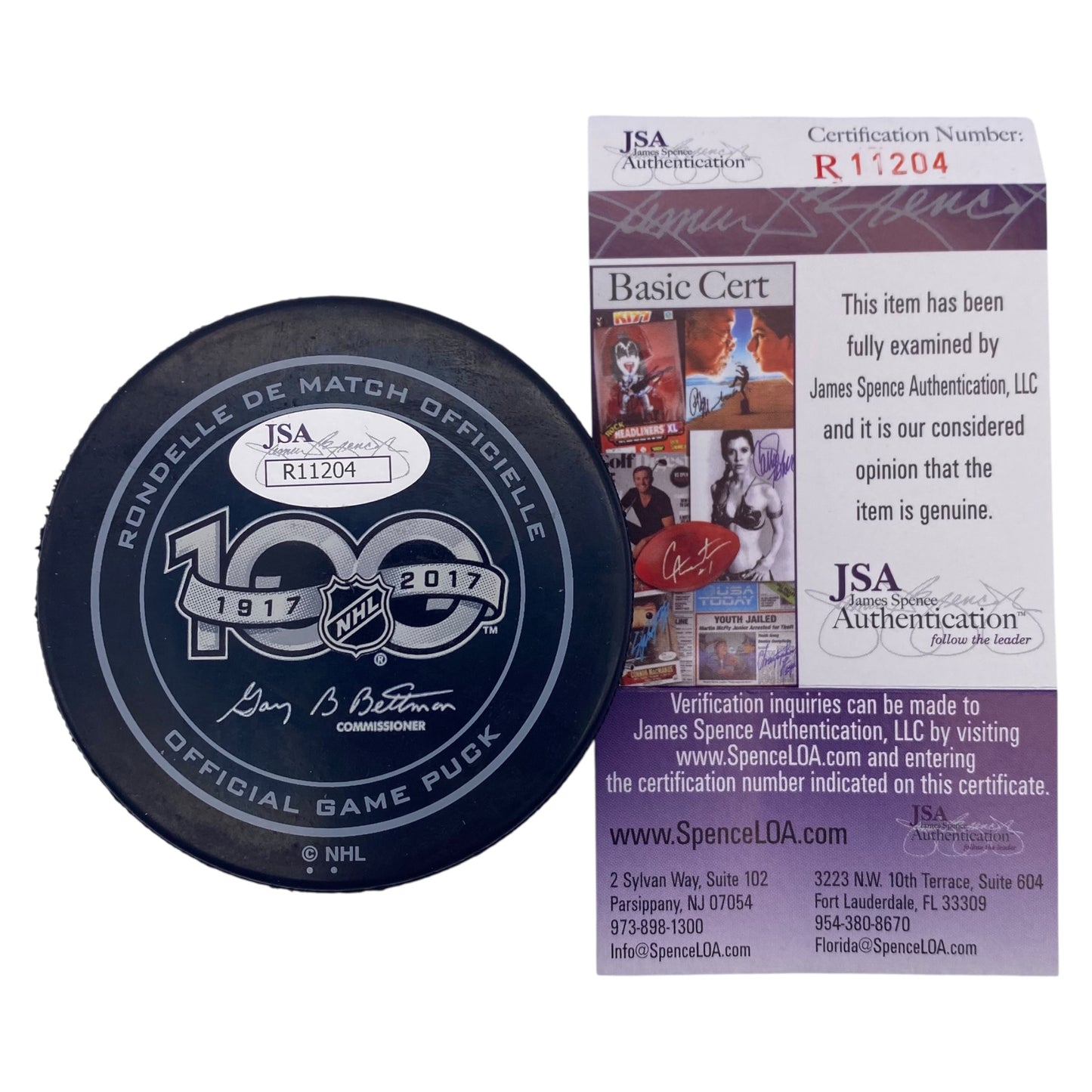 Braden Holtby Signed 2017 Los Angeles All Star Game Puck Washington Capitals