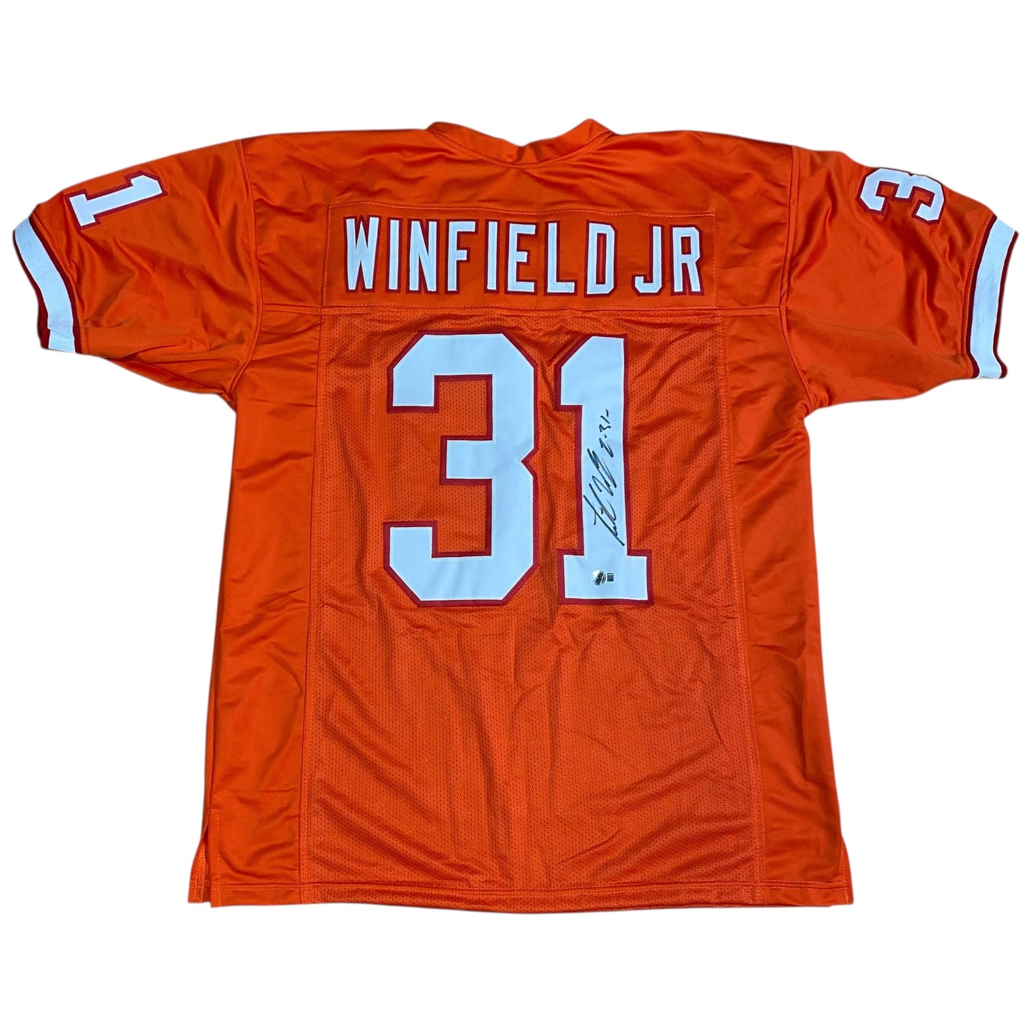 Antoine Winfield Jr signed orange #31 stitched jersey