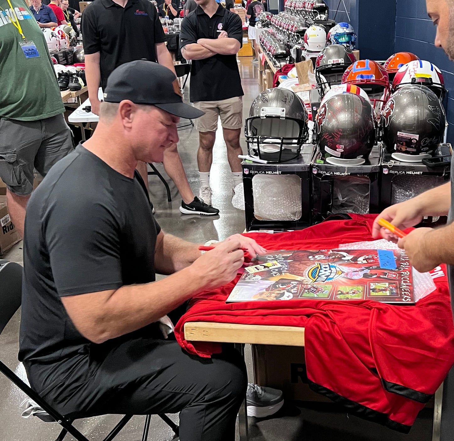 Brad Johnson Signed #14 Stitched Jersey Tampa Bay Bucs Style Red