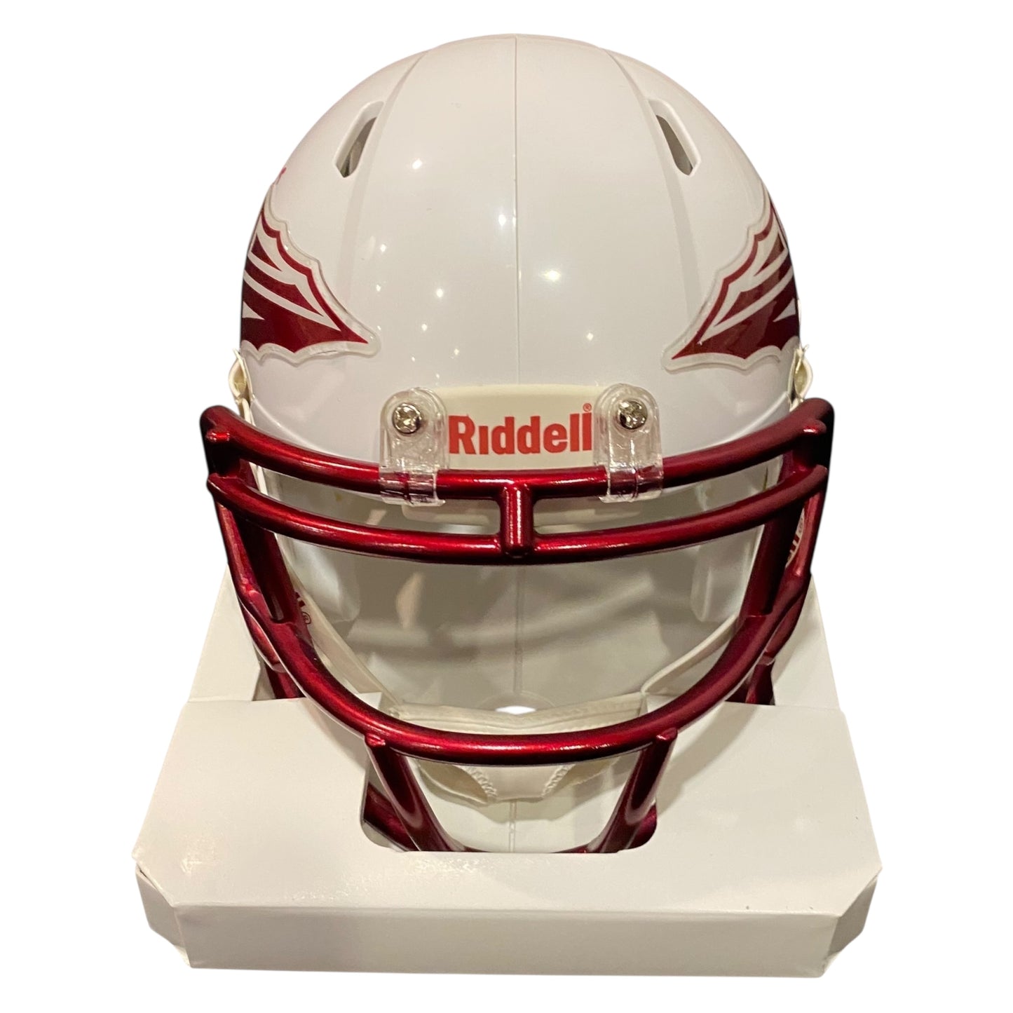 Peter Warrick 99 National Champions Signed Florida State Seminoles White Alternate Mini Football Helmet