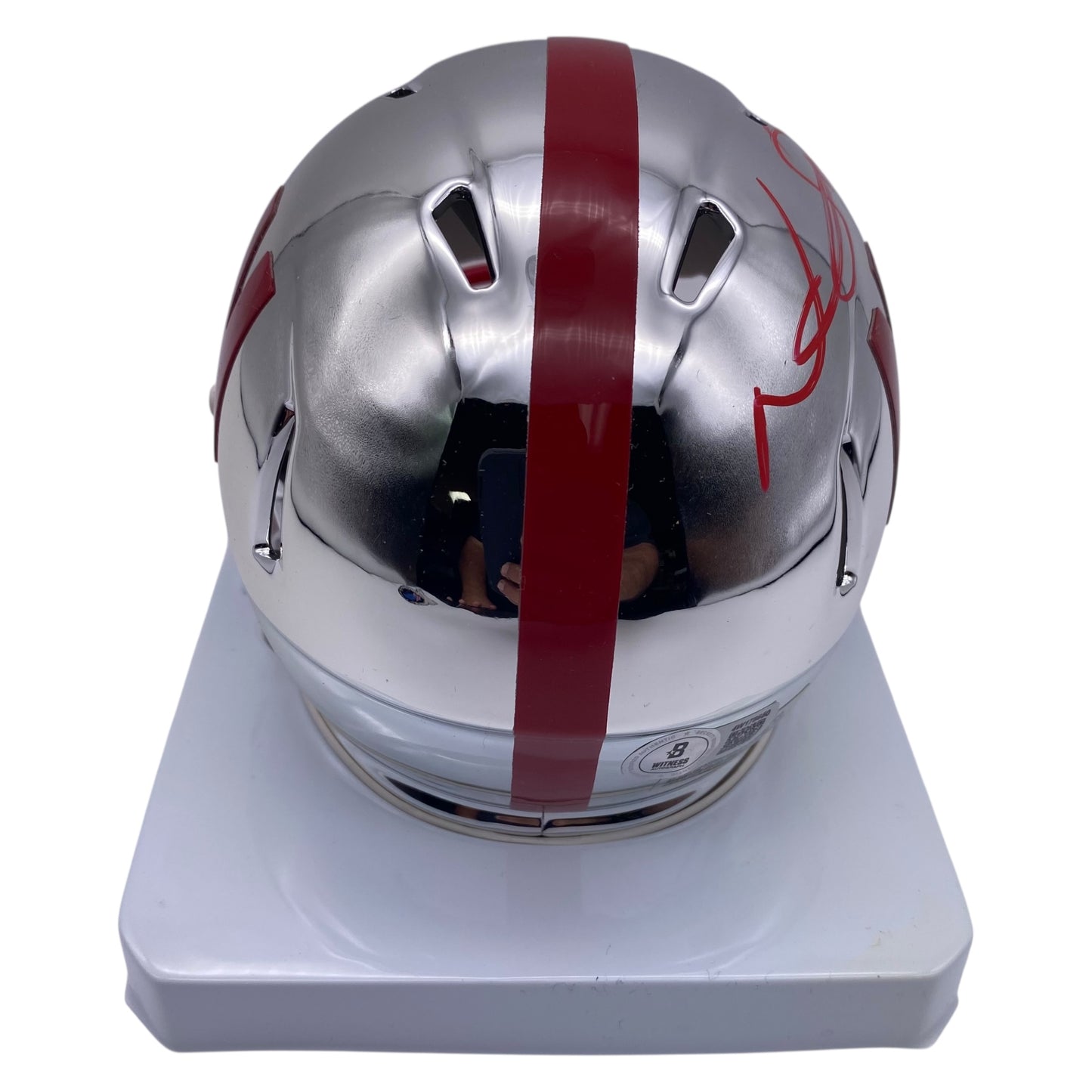 Ndamukong Suh Signed Nebraska Cornhuskers Chrome Alternate Speed Mini Helmet