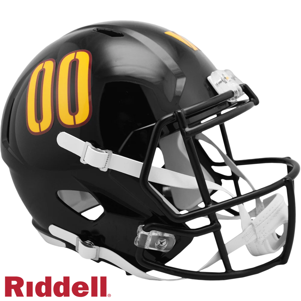 Jacory Croskey-Merritt Signed Washington Commanders Black Alternate Speed Replica Helmet