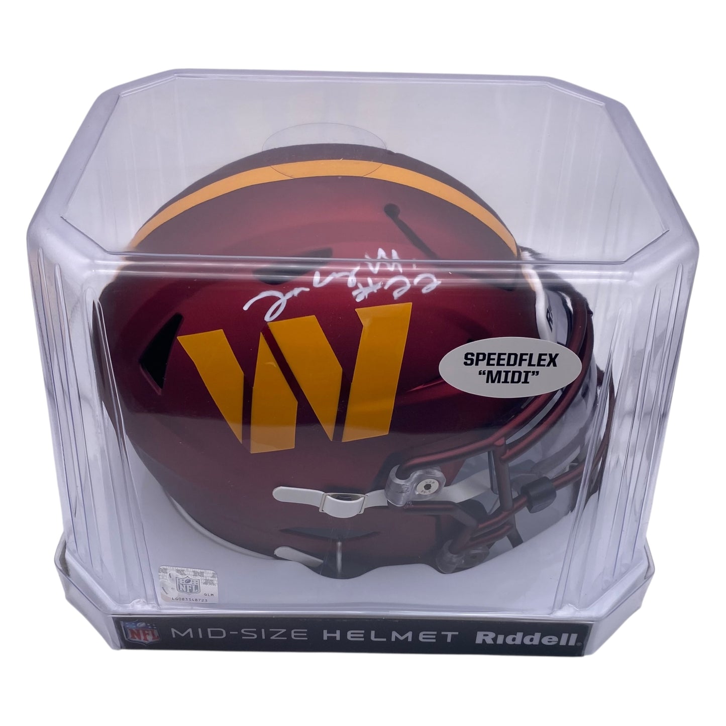 Jacory Croskey-Merritt Signed Washington Commanders MIDI Mid Size SpeedFlex Helmet