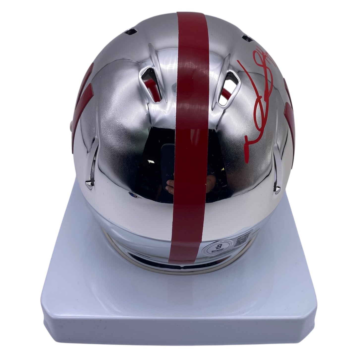 Ndamukong Suh Signed Nebraska Cornhuskers Chrome Alternate Speed Mini Helmet - Go Big Red