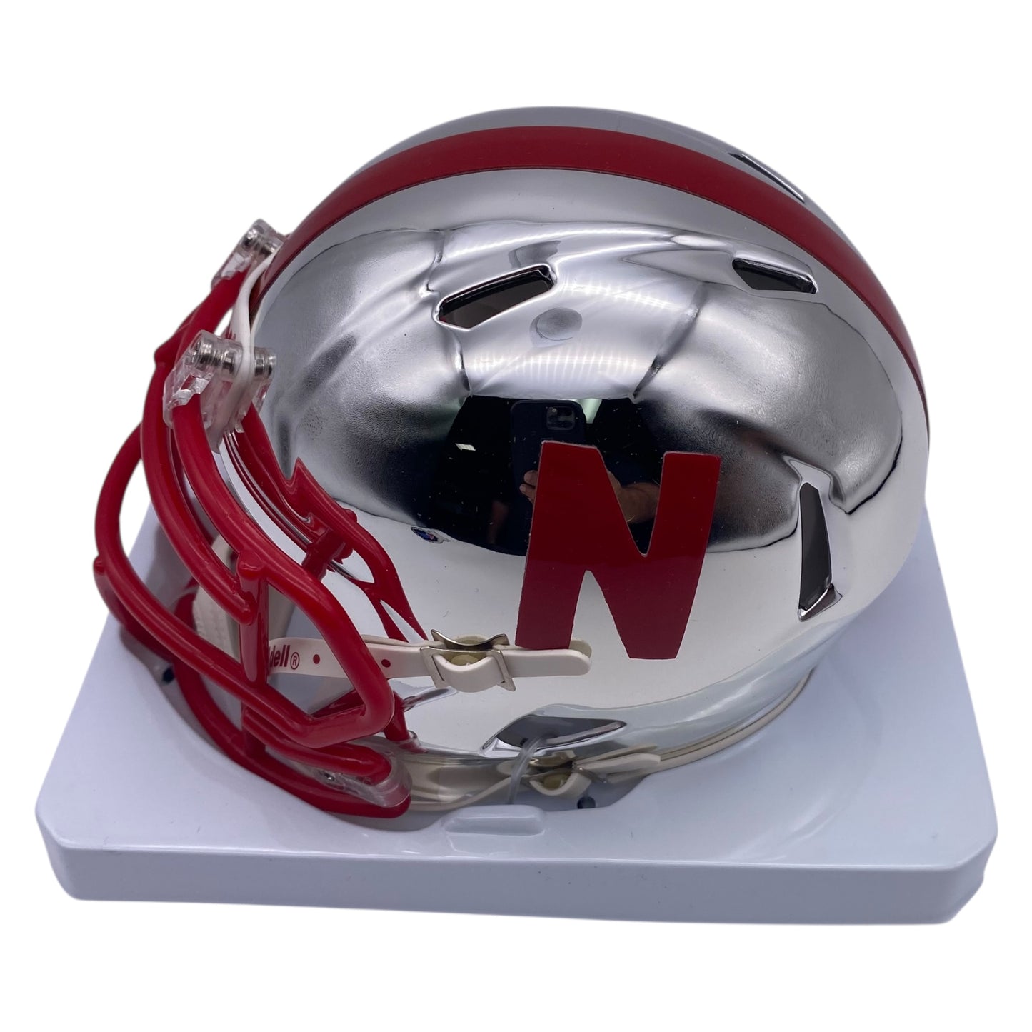 Ndamukong Suh Signed Nebraska Cornhuskers Chrome Alternate Speed Mini Helmet