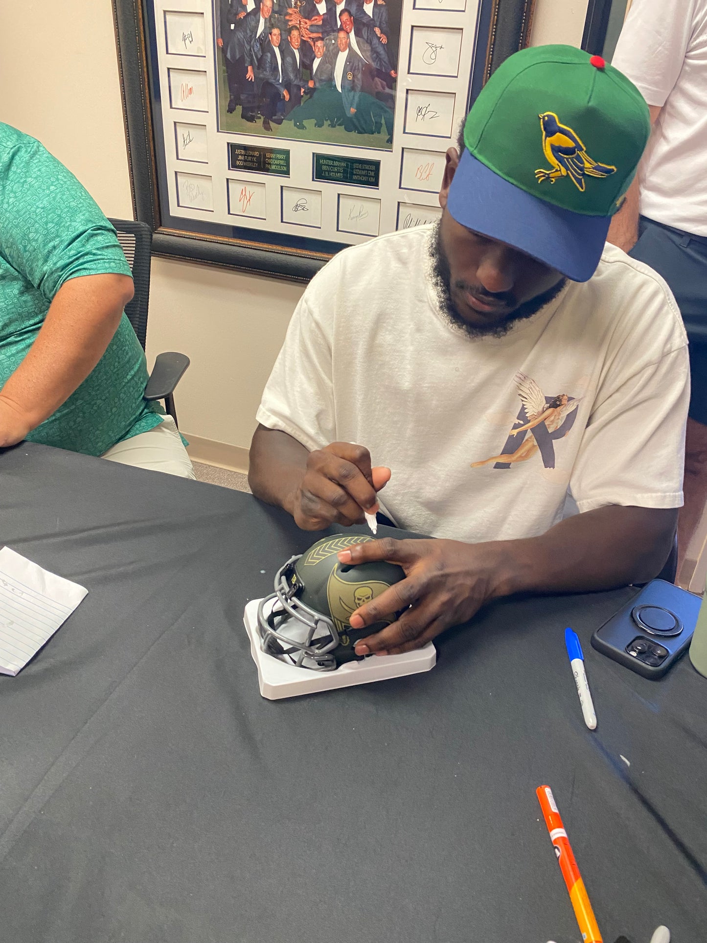 Chris Godwin Signed Tampa Bay Buccaneers 2025 Salute to Service Alternate Speed Mini Helmet
