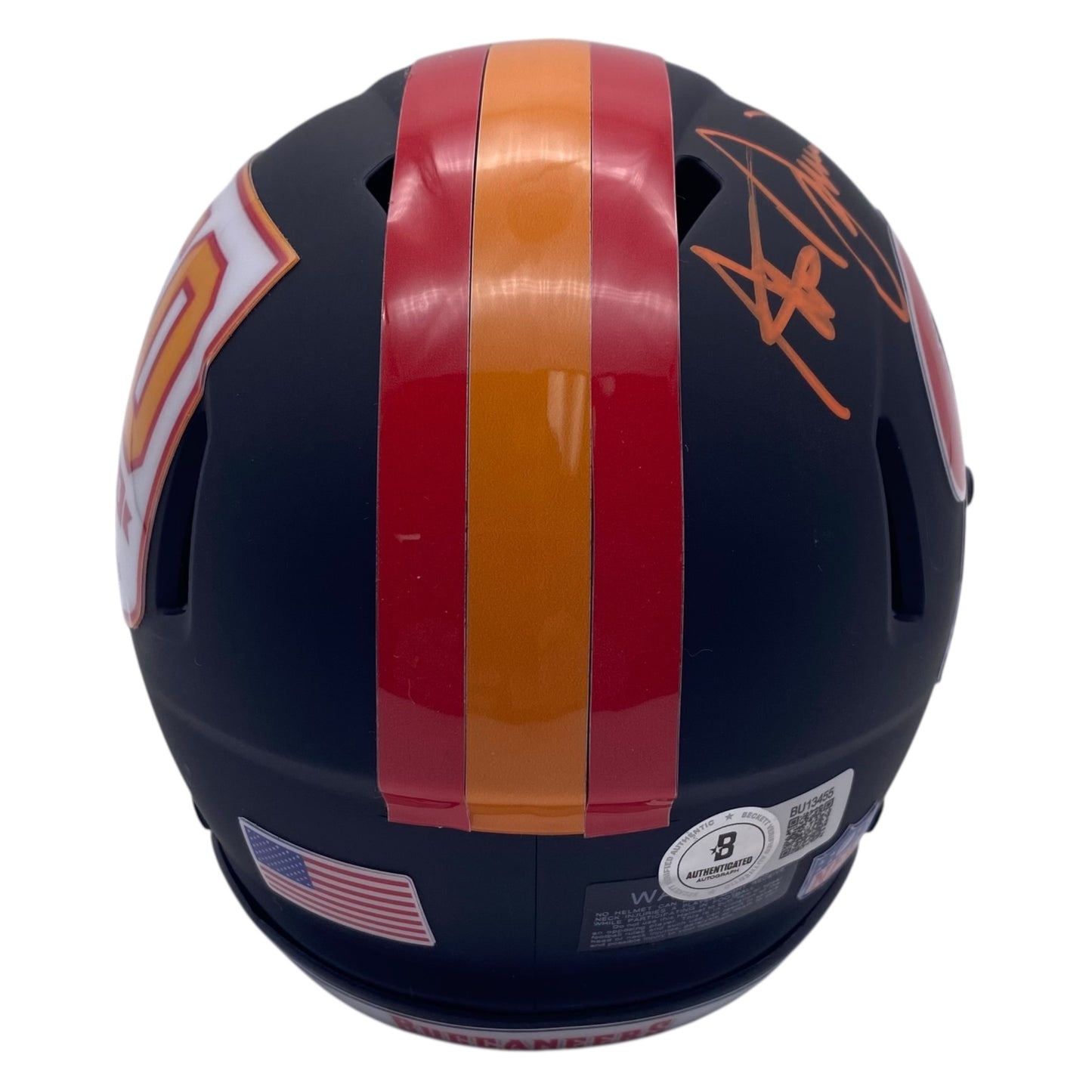 Steve Spurrier Signed Tampa Bay Buccaneers 50th Annoversary Mini Speed Football Helmet